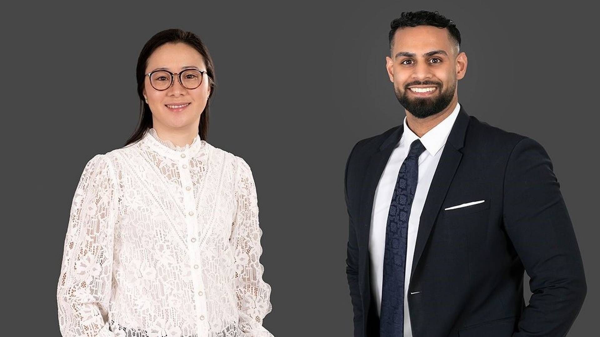 Ahn Cecilie Karlsrud (t.v.) og Haroon Malik er nye faste advokater i DLA Piper. | Foto: DLA Piper