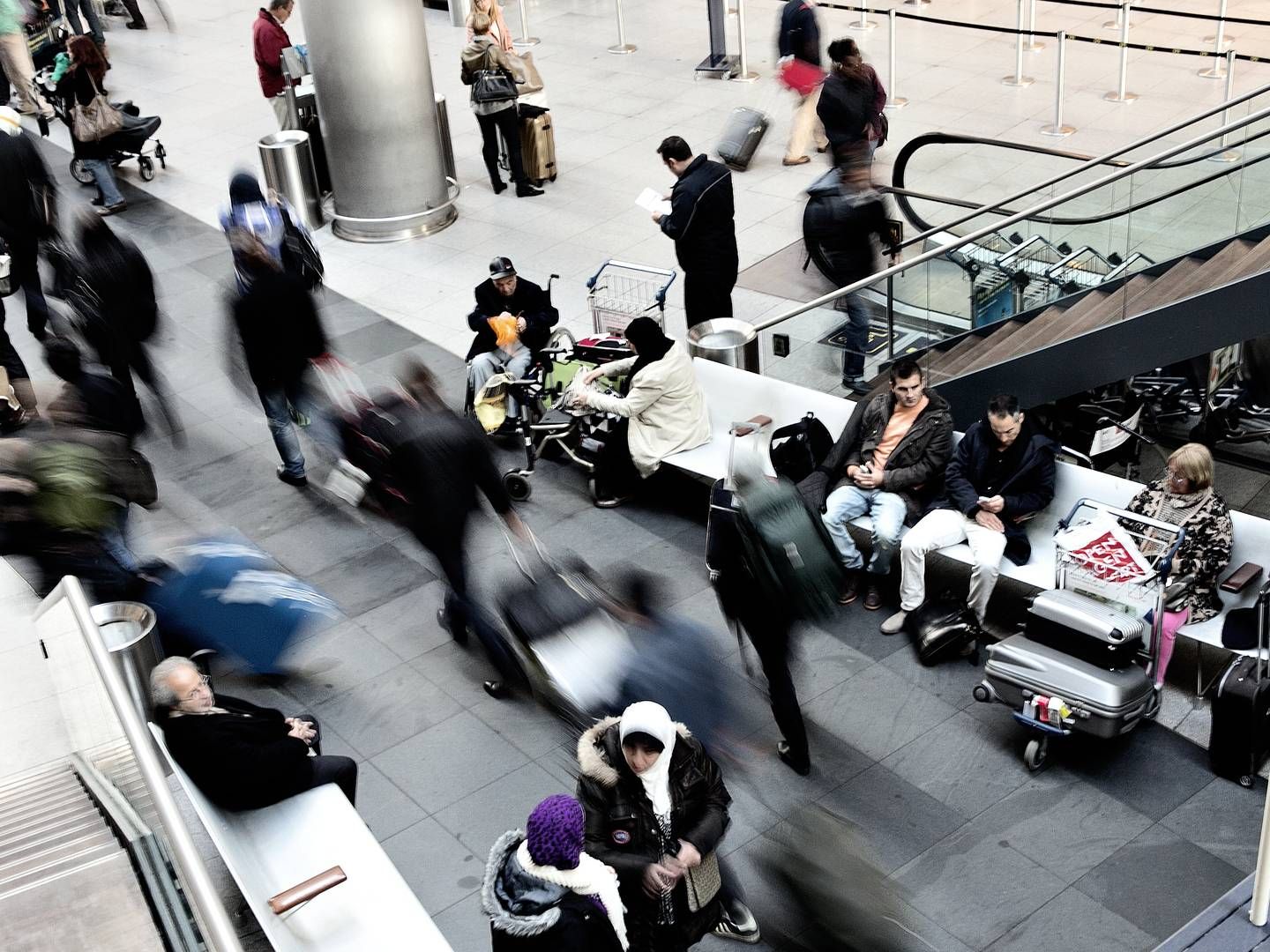 SAS’ bagagepersonale har strejket siden i lørdags. | Foto: Joachim Adrian