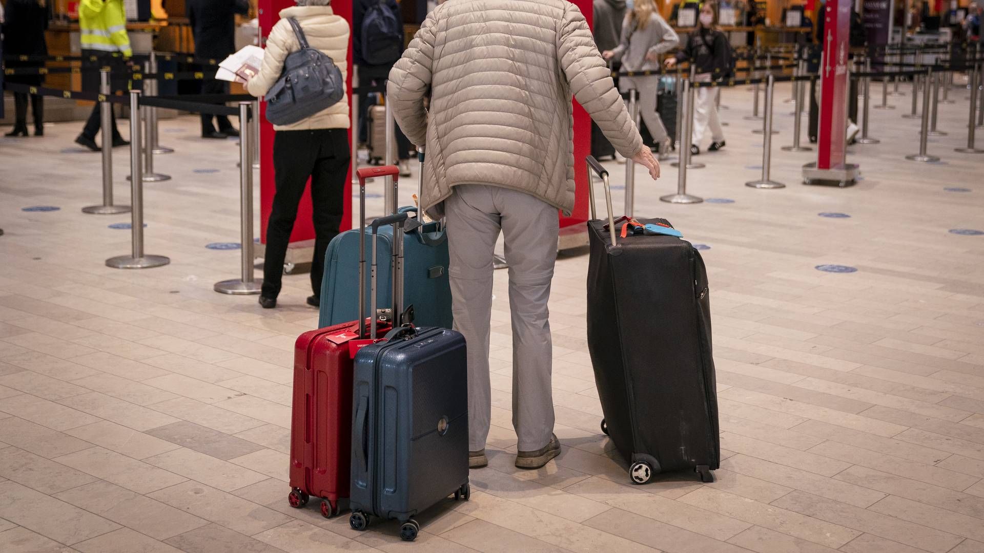 Situationen har medført forsinkelser i lufthavnen. | Foto: LISELOTTE SABROE