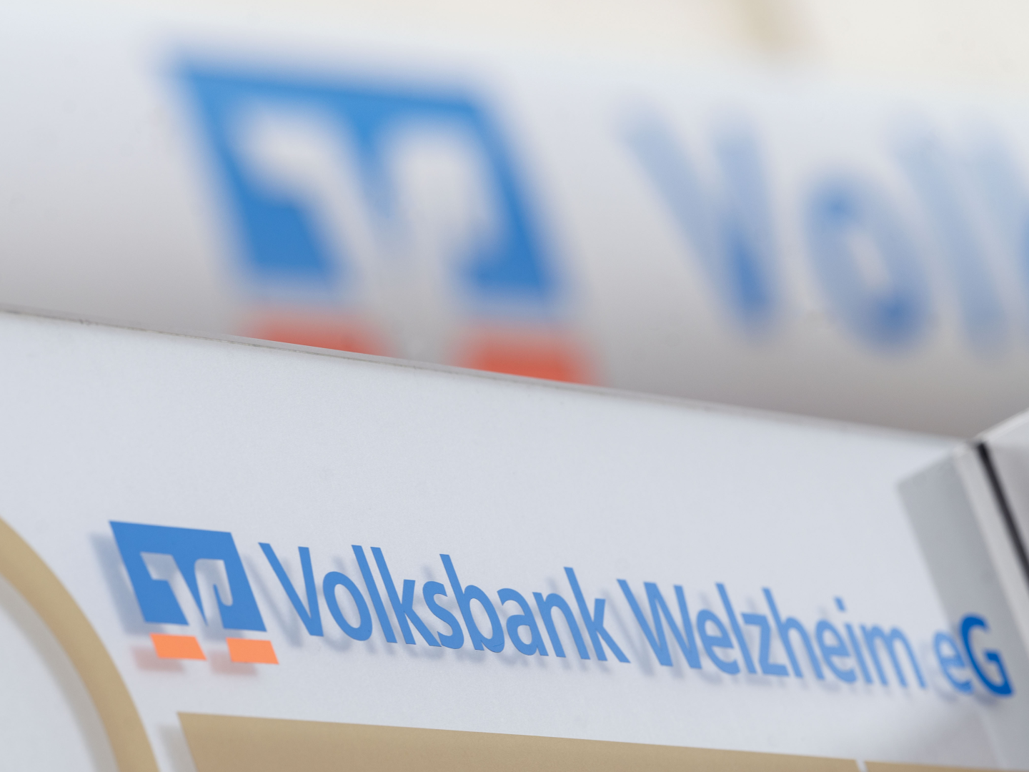 Das Logo der Volksbank Welzheim | Foto: picture alliance/dpa | Marijan Murat