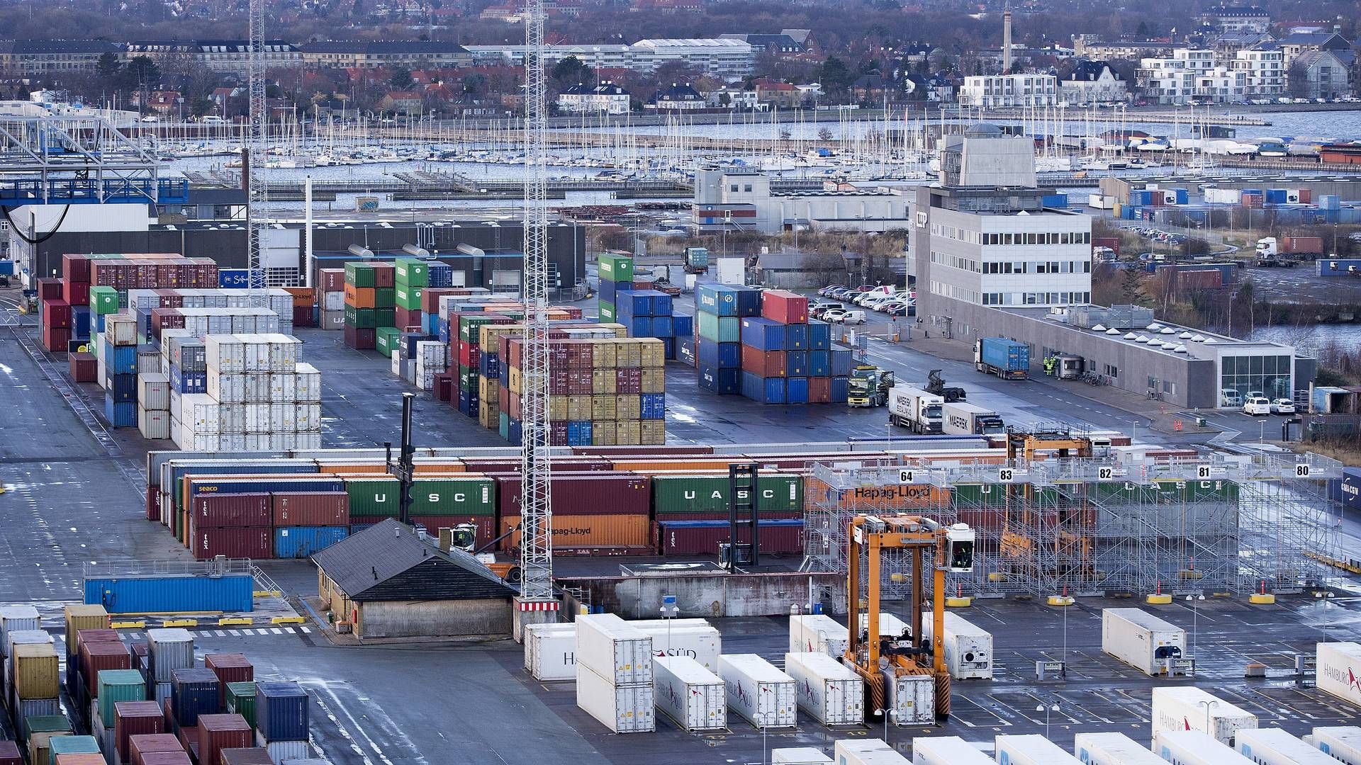 Containerhavnen i København. | Foto: Finn Frandsen