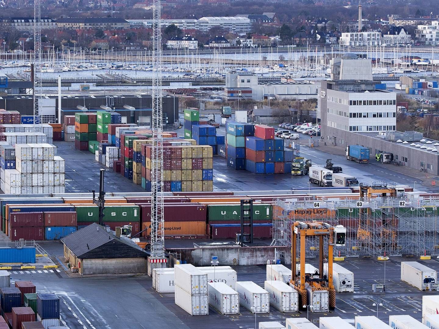 Containerhavnen i København. | Foto: Finn Frandsen