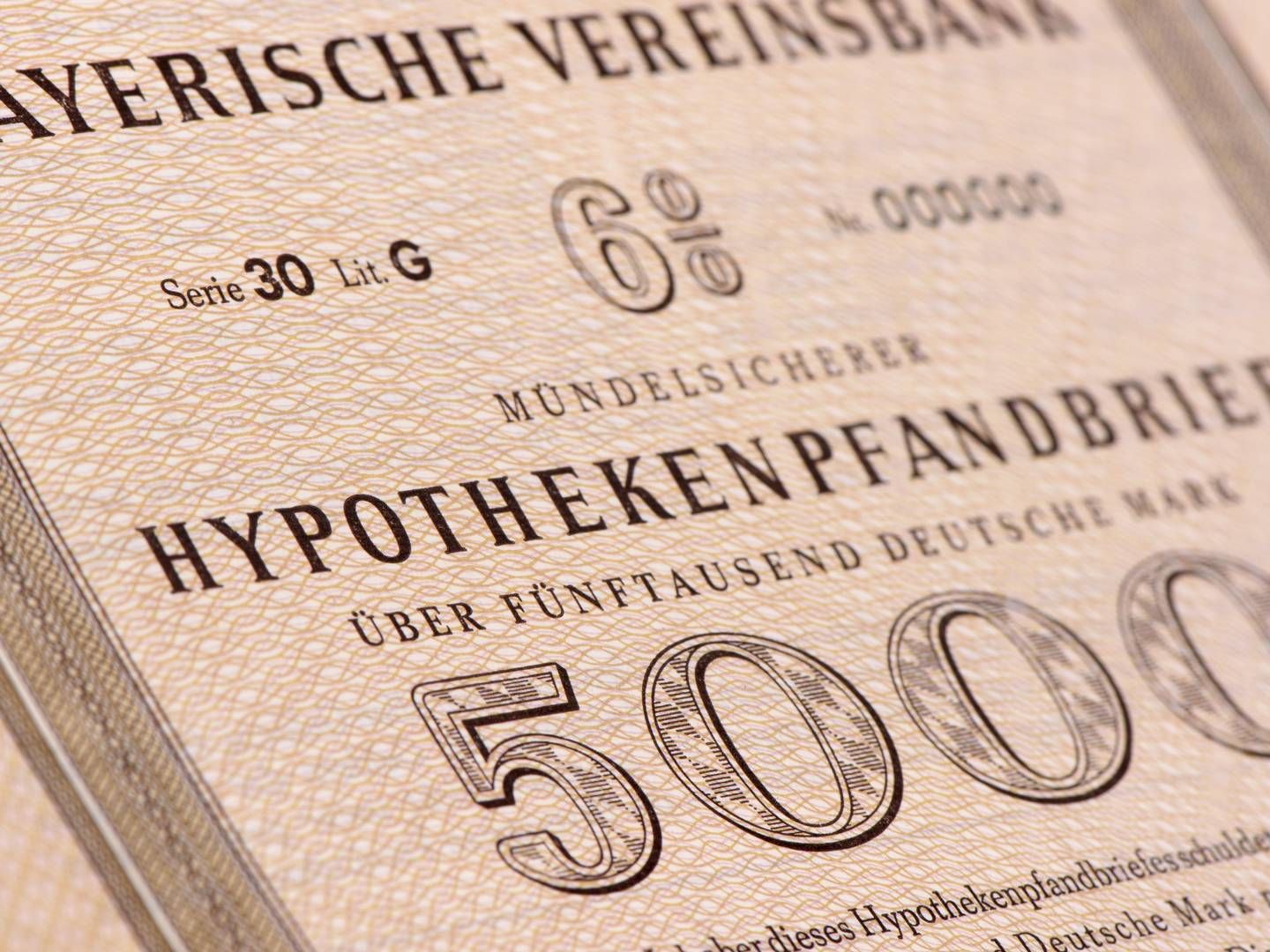 Alter Pfandbrief der Bayerischen Vereinsbank. | Foto: picture alliance / Zoonar | Wolfilser