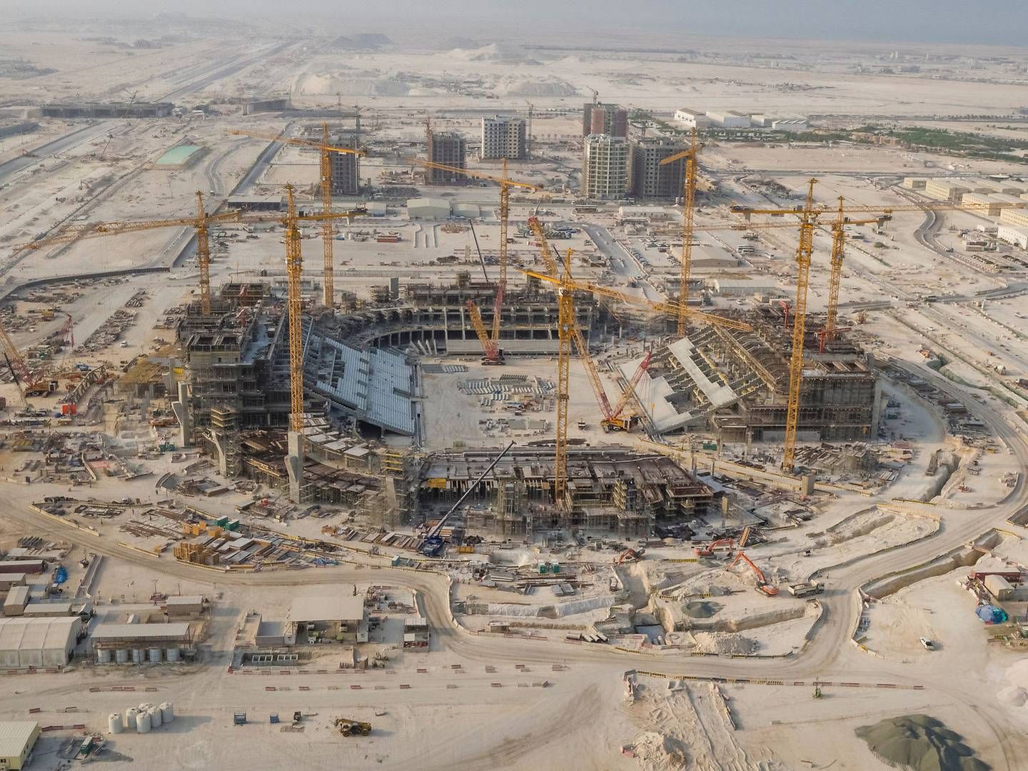 Qatar has been heavily criticized by both sporting and human rights associations over the working conditions at the world cup stadium construction site. | Photo: Handout/Reuters/Ritzau Scanpix