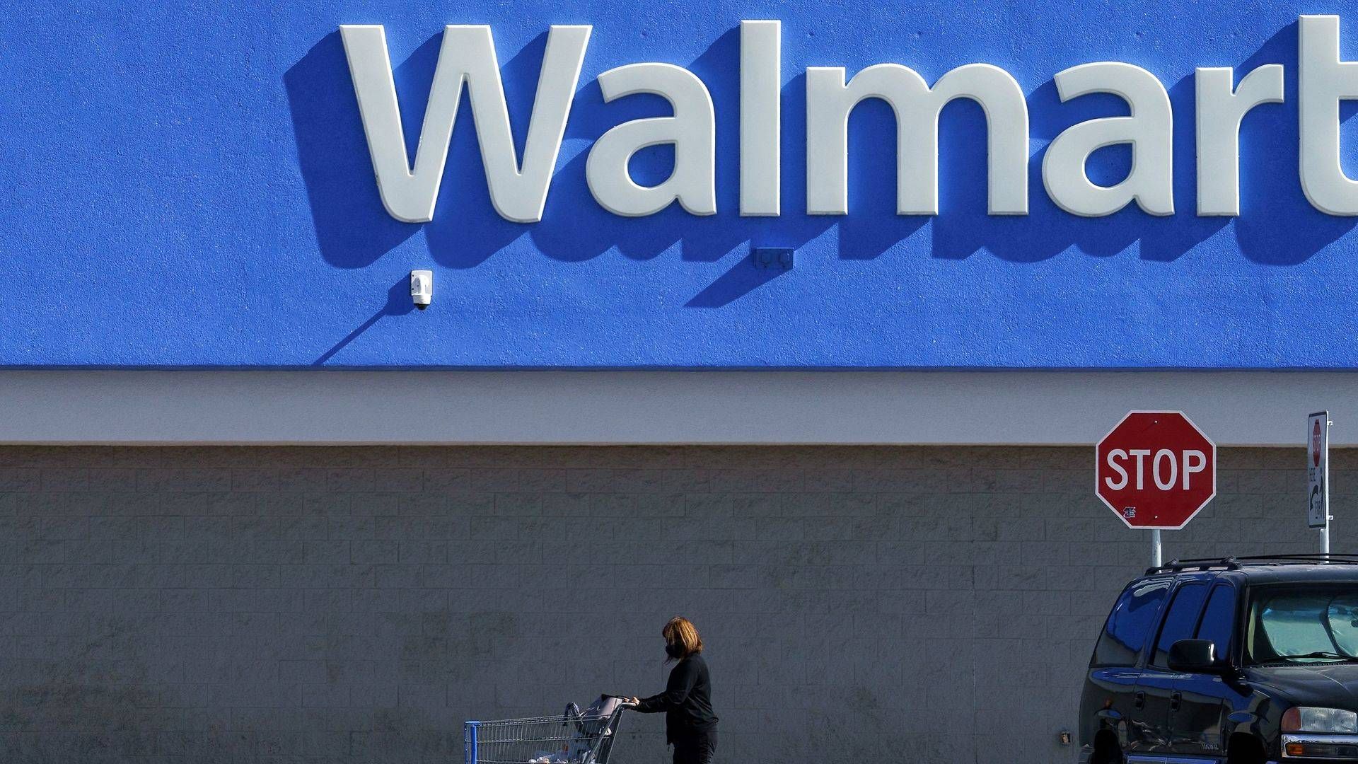 Wallmart omsatte for 152,87 mia. dollar i fjerde kvartal, viser nyt regnskab. | Foto: Paul Ratje/AFP/Ritzau Scanpix
