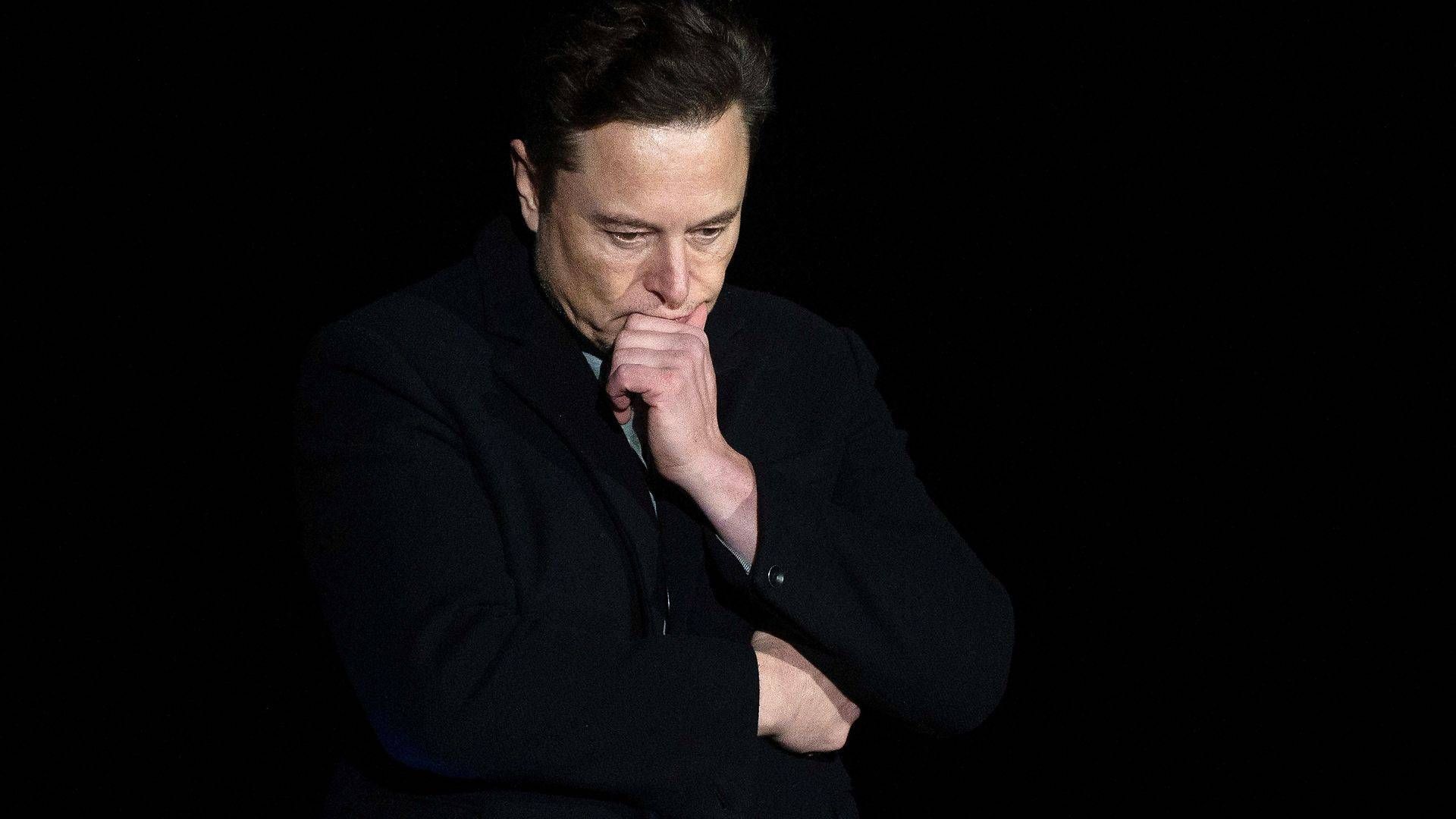 Selvom en tredjedel af formuen er forsvundet, har Elon Musk stadig en formue på flere hundrede milliarder dollar. | Foto: Jim Watson/AFP/Ritzau Scanpix