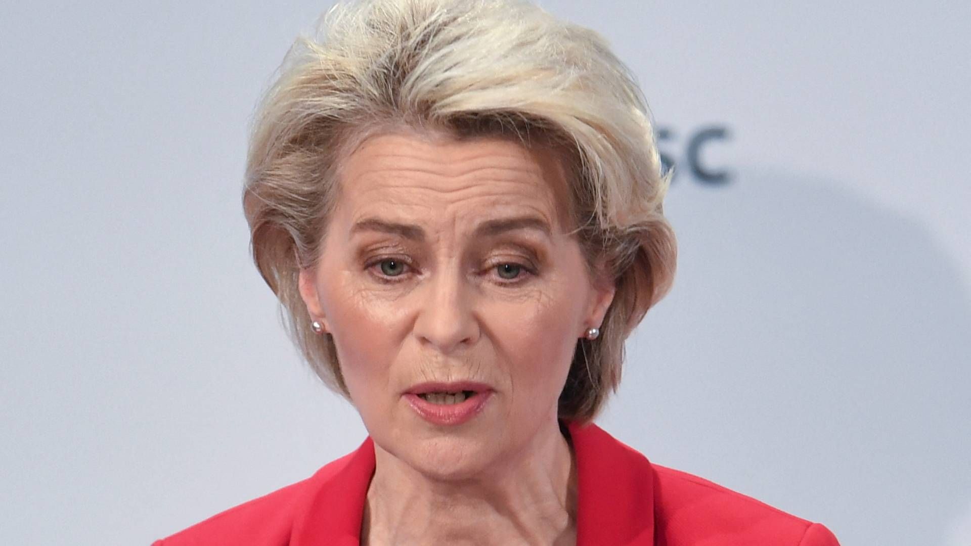 EU fordømmer ”på det kraftigste” Ruslands anerkendelse af Lugansk og Donetsk som uafhængige republikker, lød det fra EU-Kommussionens formand Ursula von der Leyen. | Foto: ANDREAS GEBERT/REUTERS / X06742