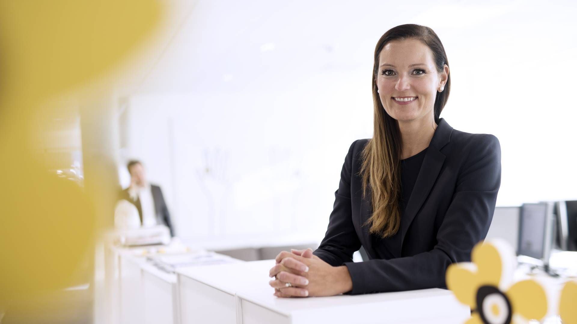 Administrerende direktør i banken, Trine Karin Stangeland. | Foto: Den gule banken – Sandnes Sparebank