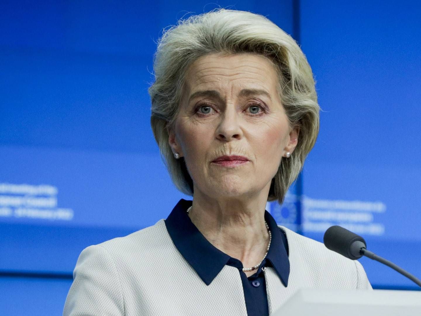 EU-Kommissionspräsidentin Ursula von der Leyen | Foto: picture alliance / ASSOCIATED PRESS | Olivier Hoslet