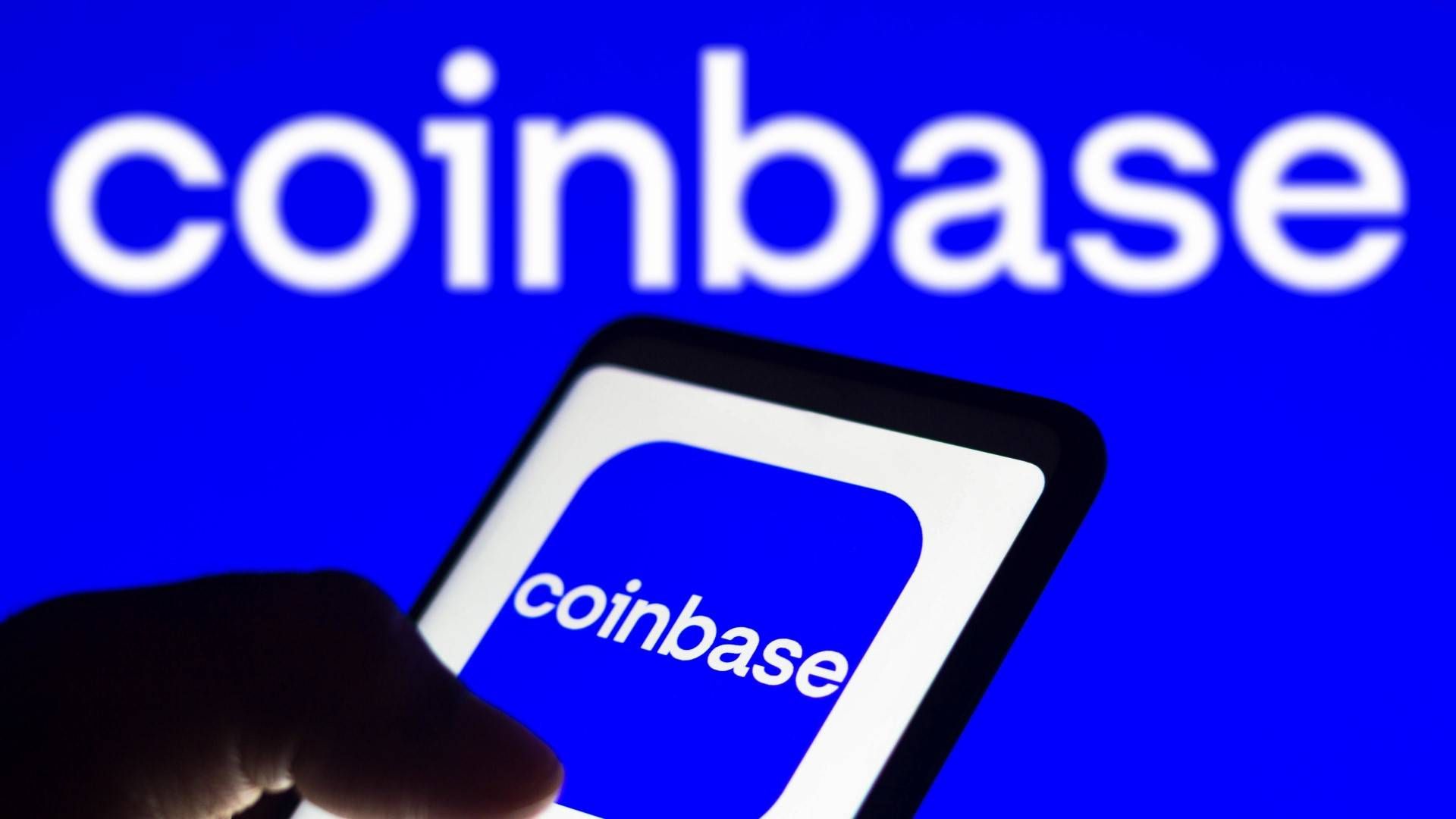 Coinbase-Logo. | Foto: picture alliance / ZUMAPRESS.com | Rafael Henrique