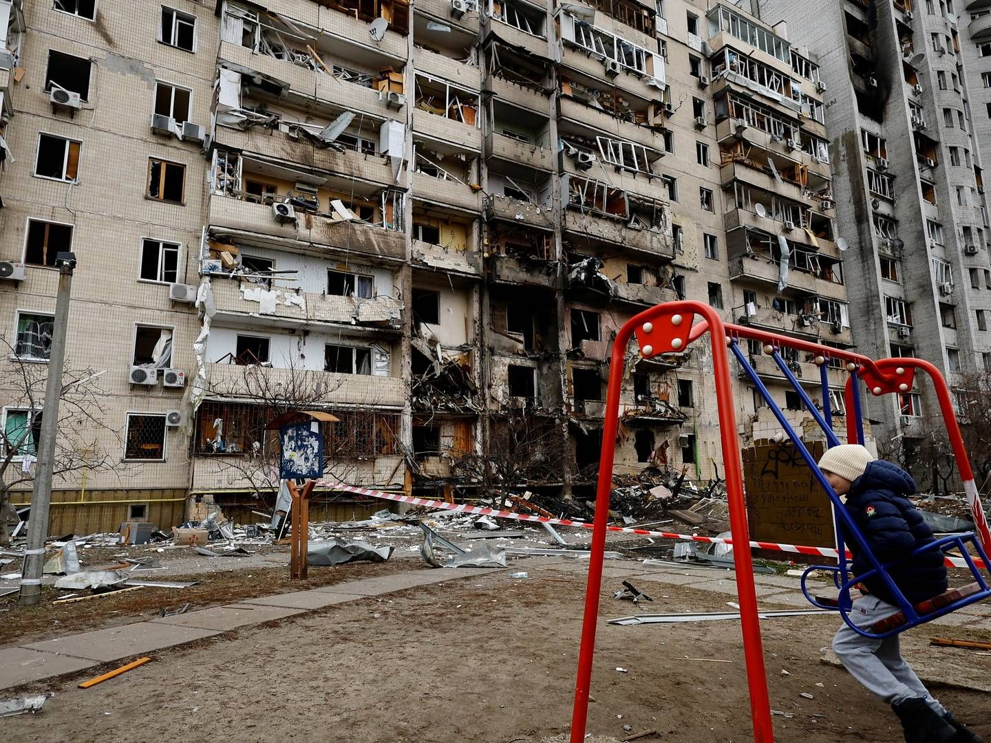The war in Ukraine has already had consequences for the local population. Depicted is a building in capital Kyiv that has been destroyed by a Russian missile | Photo: UMIT BEKTAS/REUTERS / X90076