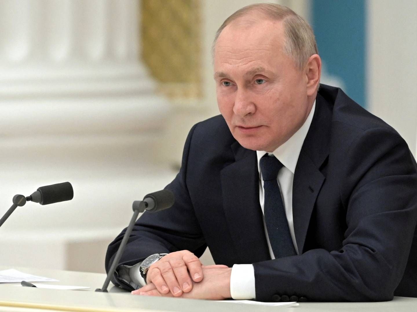 Den russiske præsident kommer selv på sanktionslisten. | Foto: SPUTNIK/VIA REUTERS / X02440