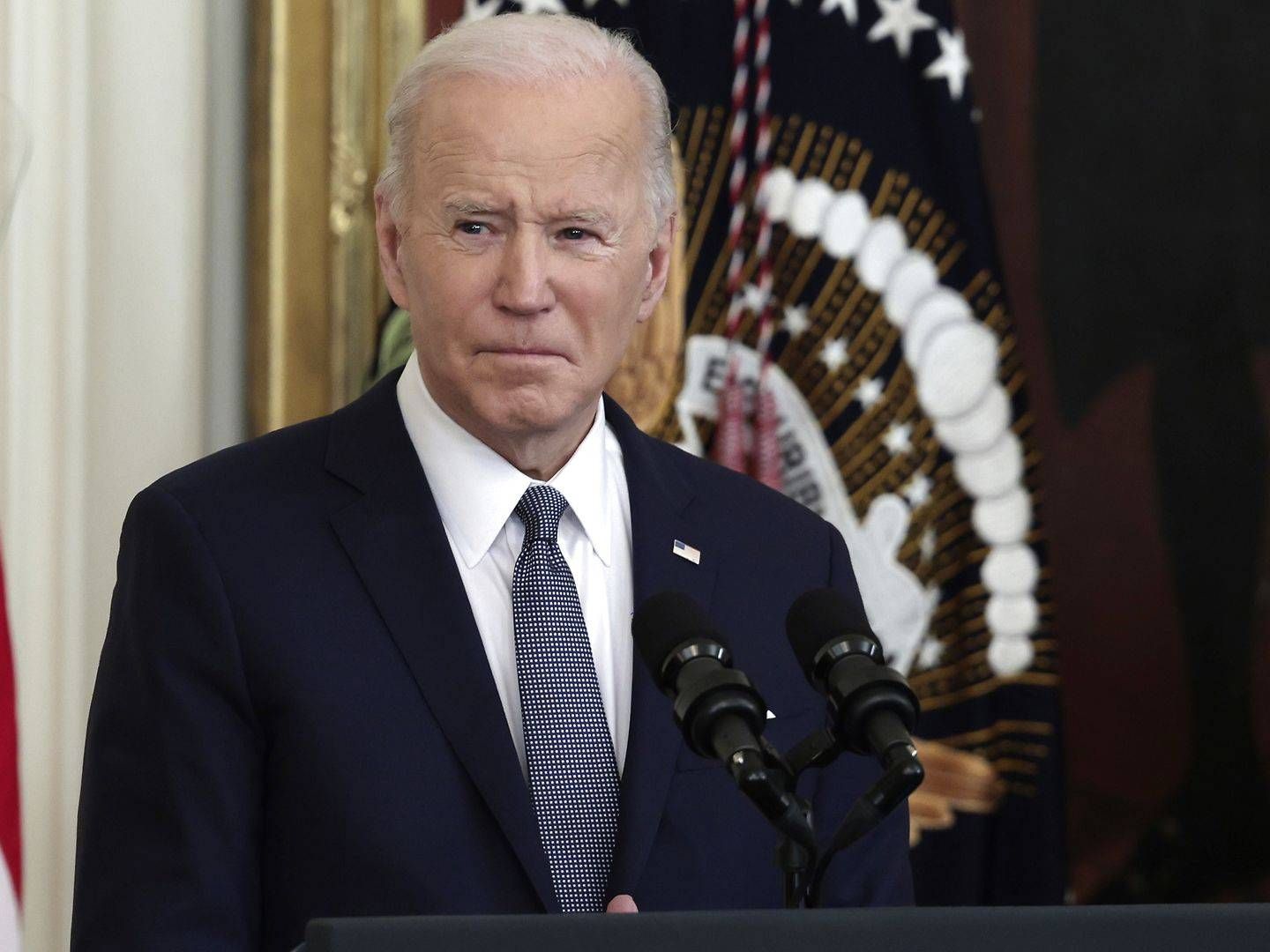 Præsident Joe Biden holder sin tale til nationen natten til onsdag. Her vil han blandt andet komme ind på shippin-industrien. | Foto: Anna Moneymaker/AFP/Ritzau Scanpix