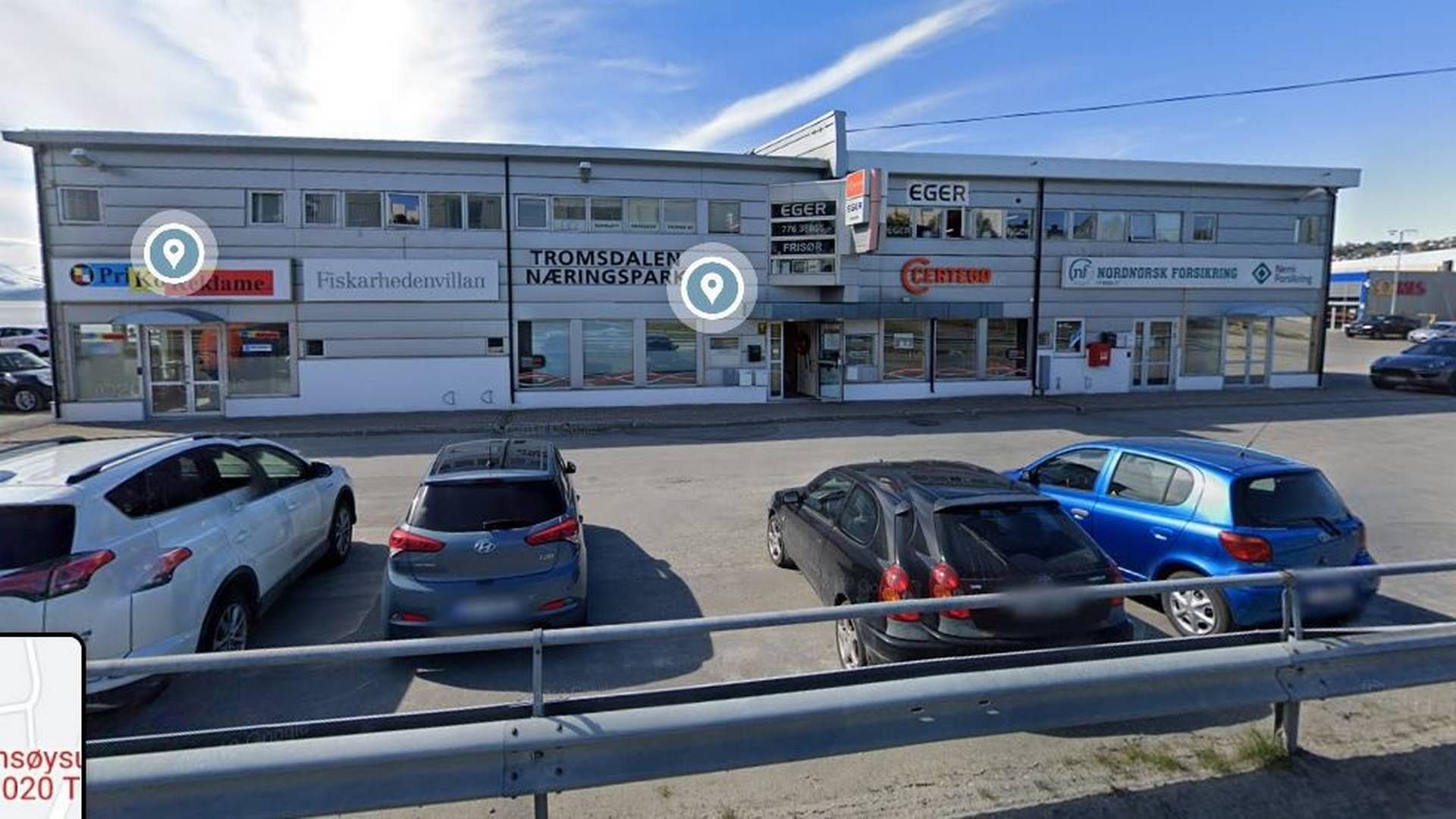 TIL SALGS: Tiger Eiendomskompetanse har fått salgsoppdraget på Tromsøysundvegen 16 | Foto: Google Streetview