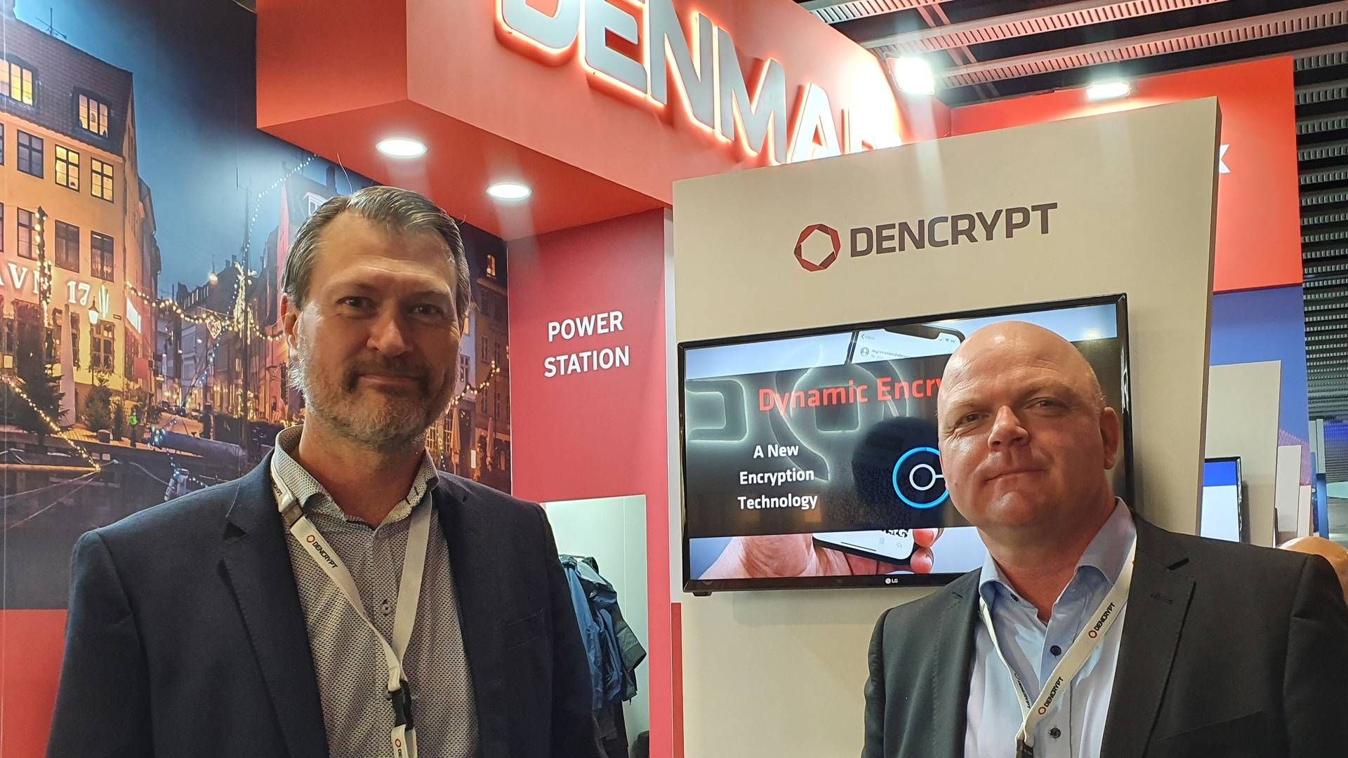 Hans Hasselby-Andersen, adm. direktør (tv.) og Michael Appelby, salgschef for Dencrypt. | Foto: Jakob Skouboe