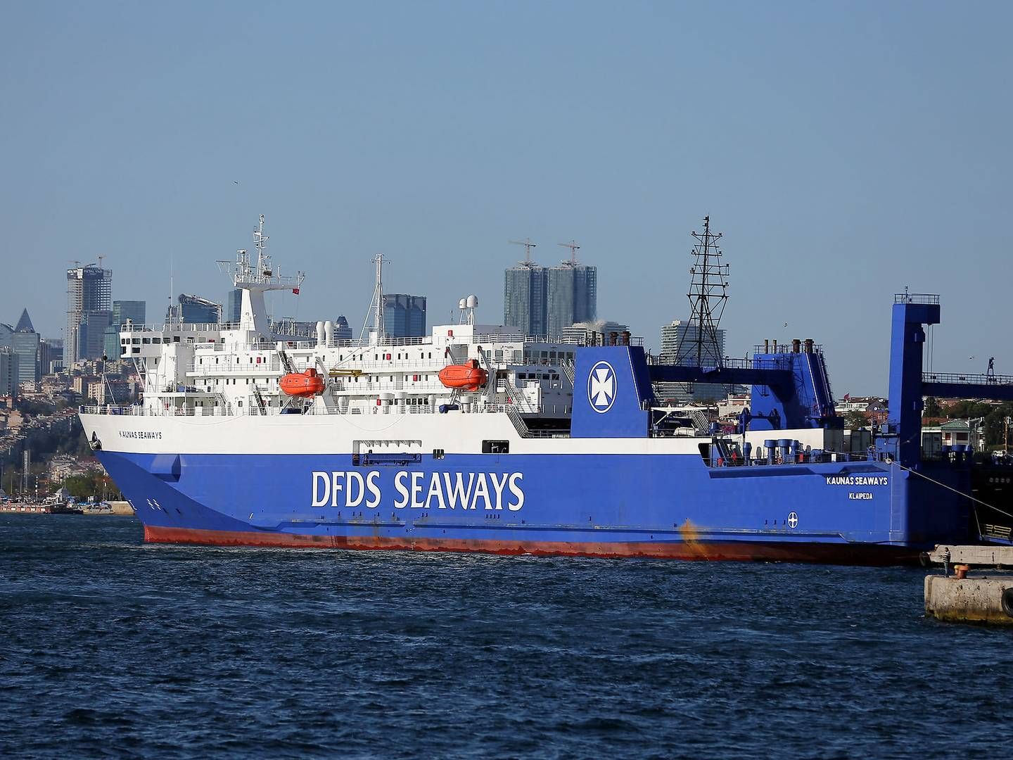 DFDS' Kaunas Seaways ved Haydarpasa Port i Istanbul, Tyrkiet. | Foto: Huseyin Aldemir/Reuters/Ritzau Scanpix