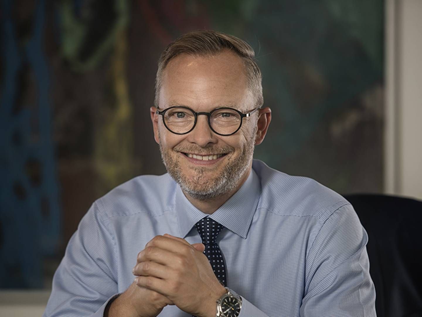 Direktør i Sparekassen Kronjylland, Klaus Skjødt, har lavere forventninger til 2022. | Foto: PR/Sparekassen Kronjylland