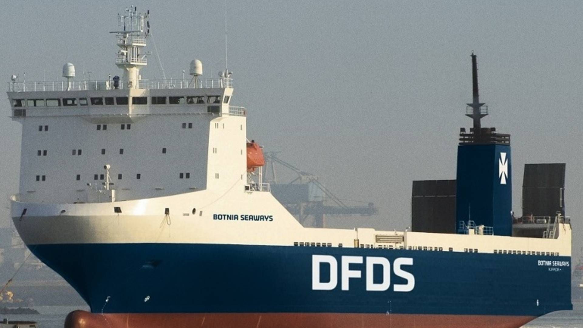 Det er DFDS-roro færgen Botnia Seaways der skal fragte uledsaget fragt. | Foto: PR-FOTO