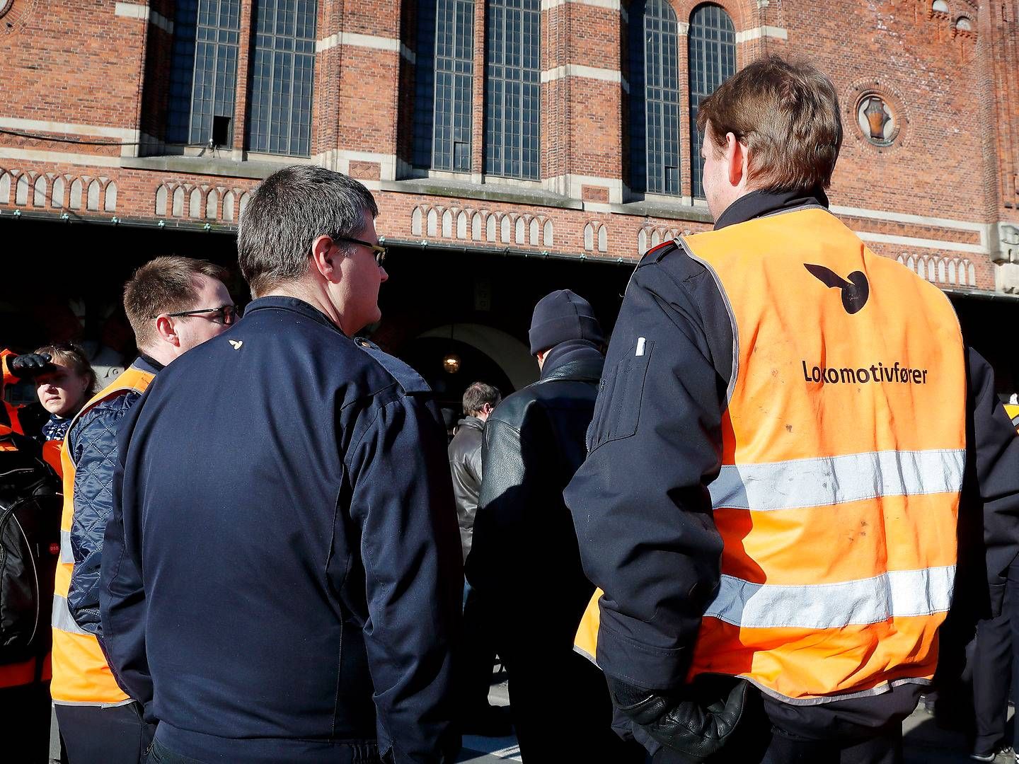 Billeder fra en strejke blandt DSB's lokomotivførere i 2019. | Foto: Jens Dresling/Ritzau Scanpix