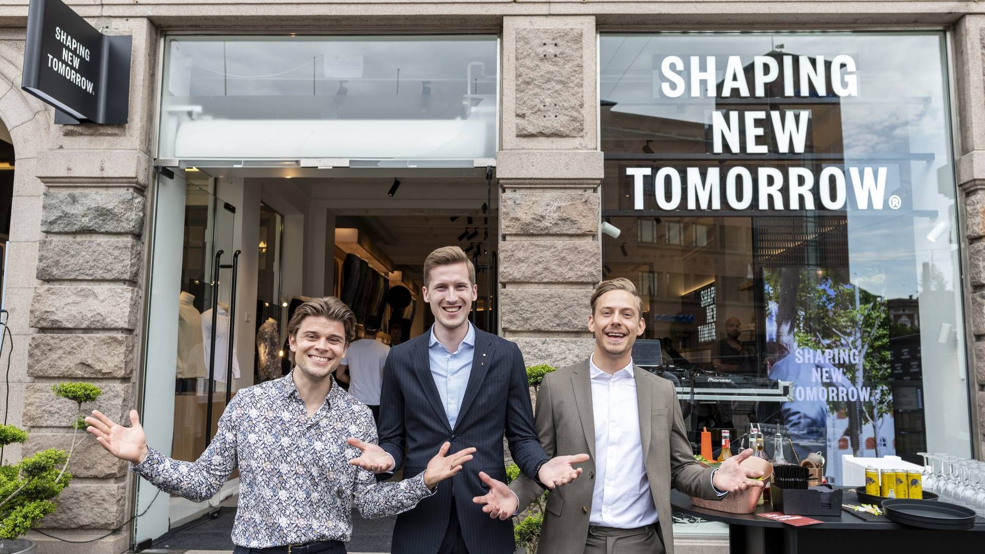 Shaping New Tomorrow blev stiftet i 2015 af Christoffer Bak (tv.), Kasper Ulrich og Christian Aachmann. | Foto: Joachim Ladefoged/Ritzau Scanpix