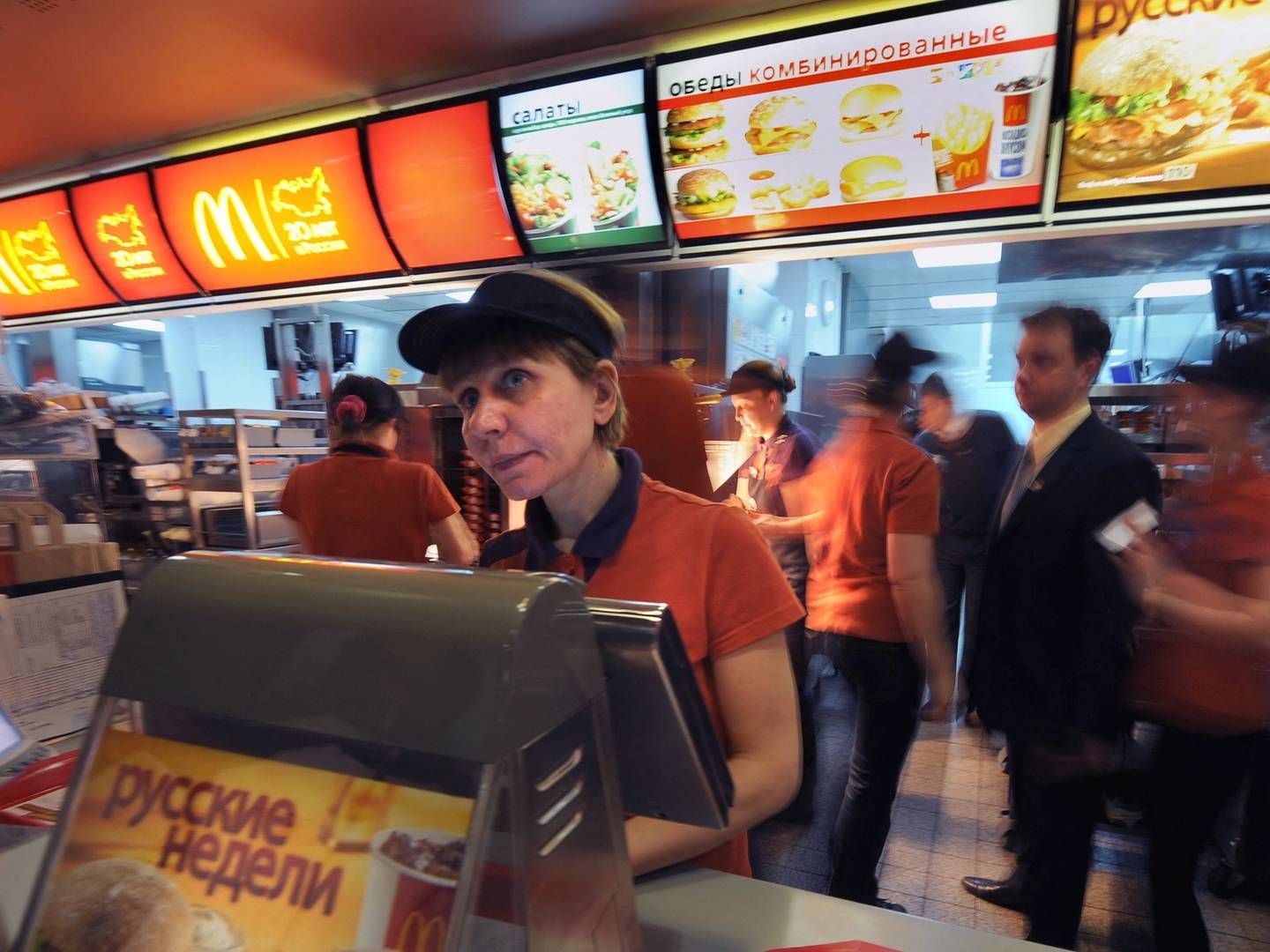 McDonald's har 850 restauranter i Rusland. | Foto: -/AFP / AFP