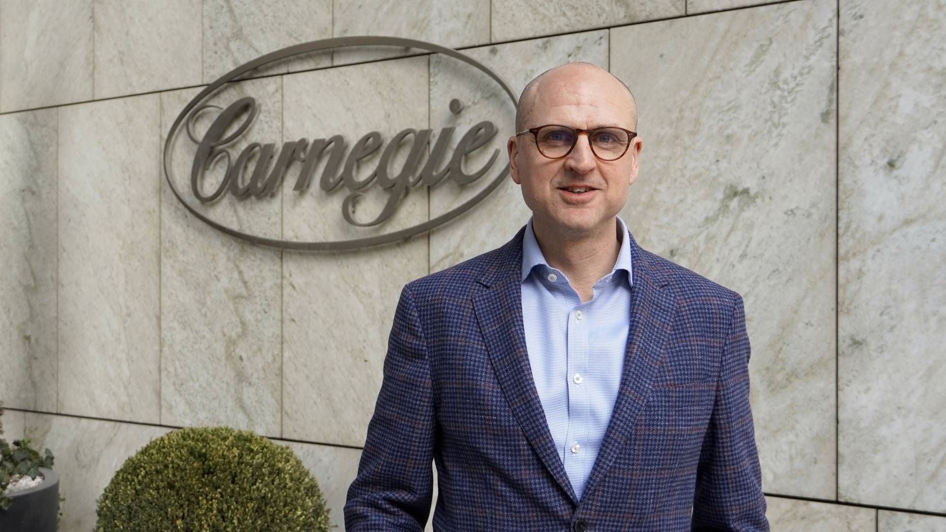 "Since I’m fairly new at Carnegie, my current goal is to understand the business and the product fully. But also getting to know the clients, since they are somewhat different to the ones I encountered through my previous employment," says Mattias Hagen. | Photo: PR / Carnegie Fonder