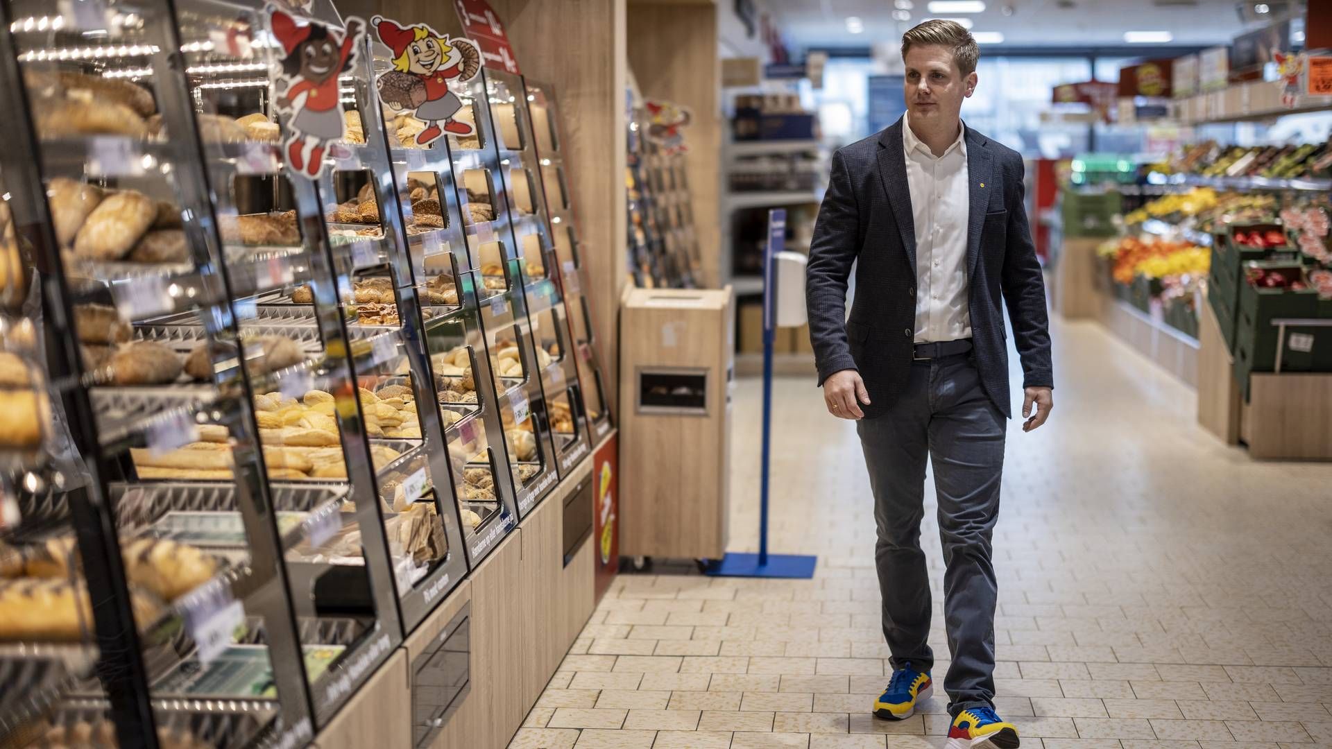 Jens Stratmann, der er topchef i Lidl Danmark, satser på at åbne omkring otte nye Lidl-butikker i 2022/23-regnskabsåret. | Foto: Joachim Ladefoged/ERH