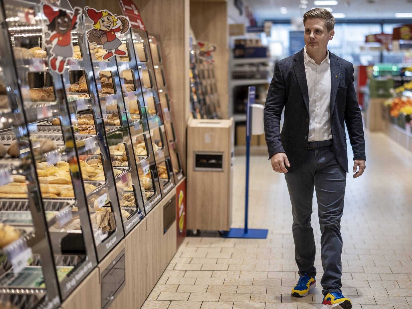 Jens Stratmann, der er topchef i Lidl Danmark, satser på at åbne omkring otte nye Lidl-butikker i 2022/23-regnskabsåret. | Foto: Joachim Ladefoged/ERH