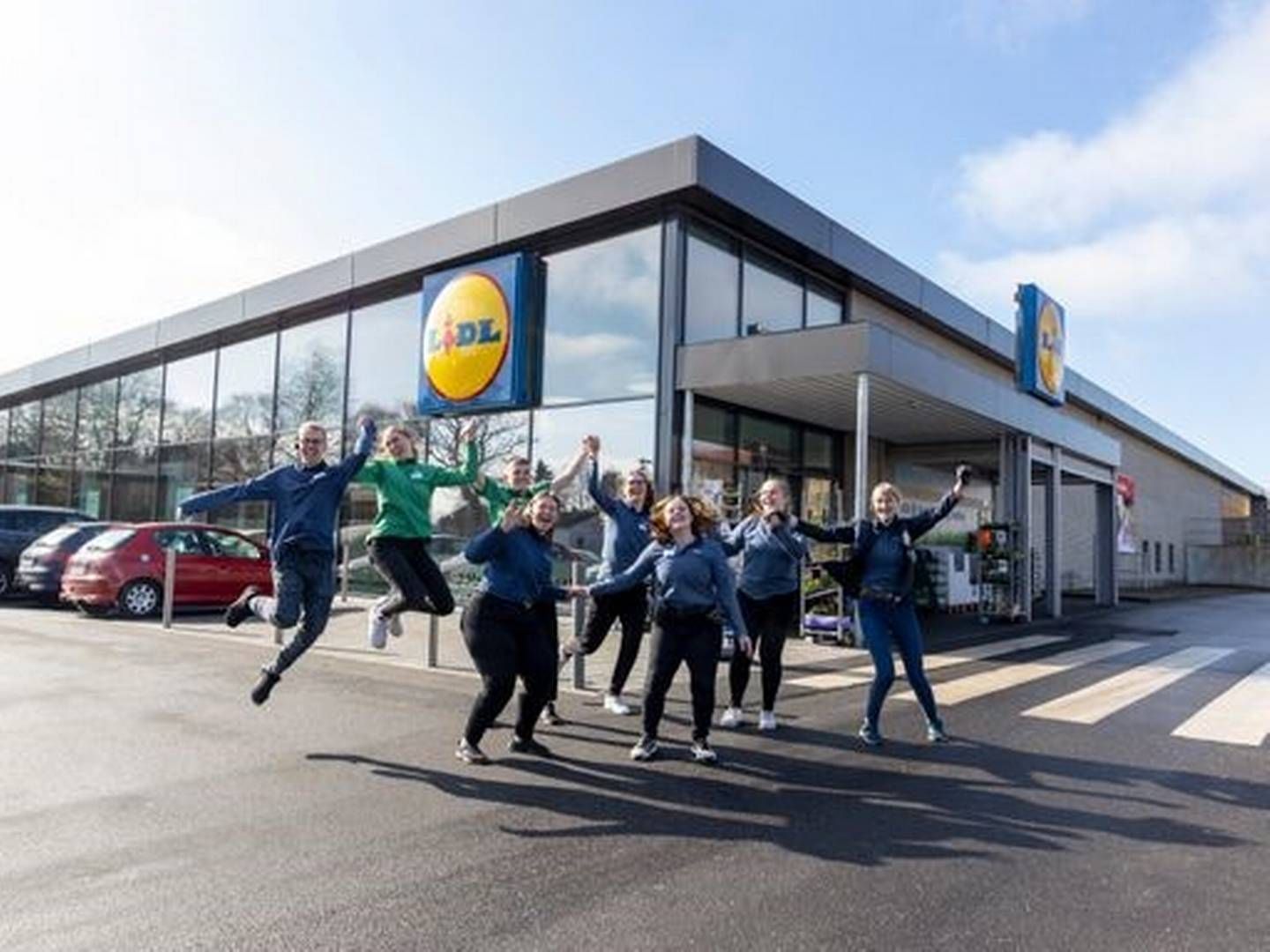 17 elever har fået chancen for at styre en Lidl-butik i Horsens på egen hånd. | Foto: Pr