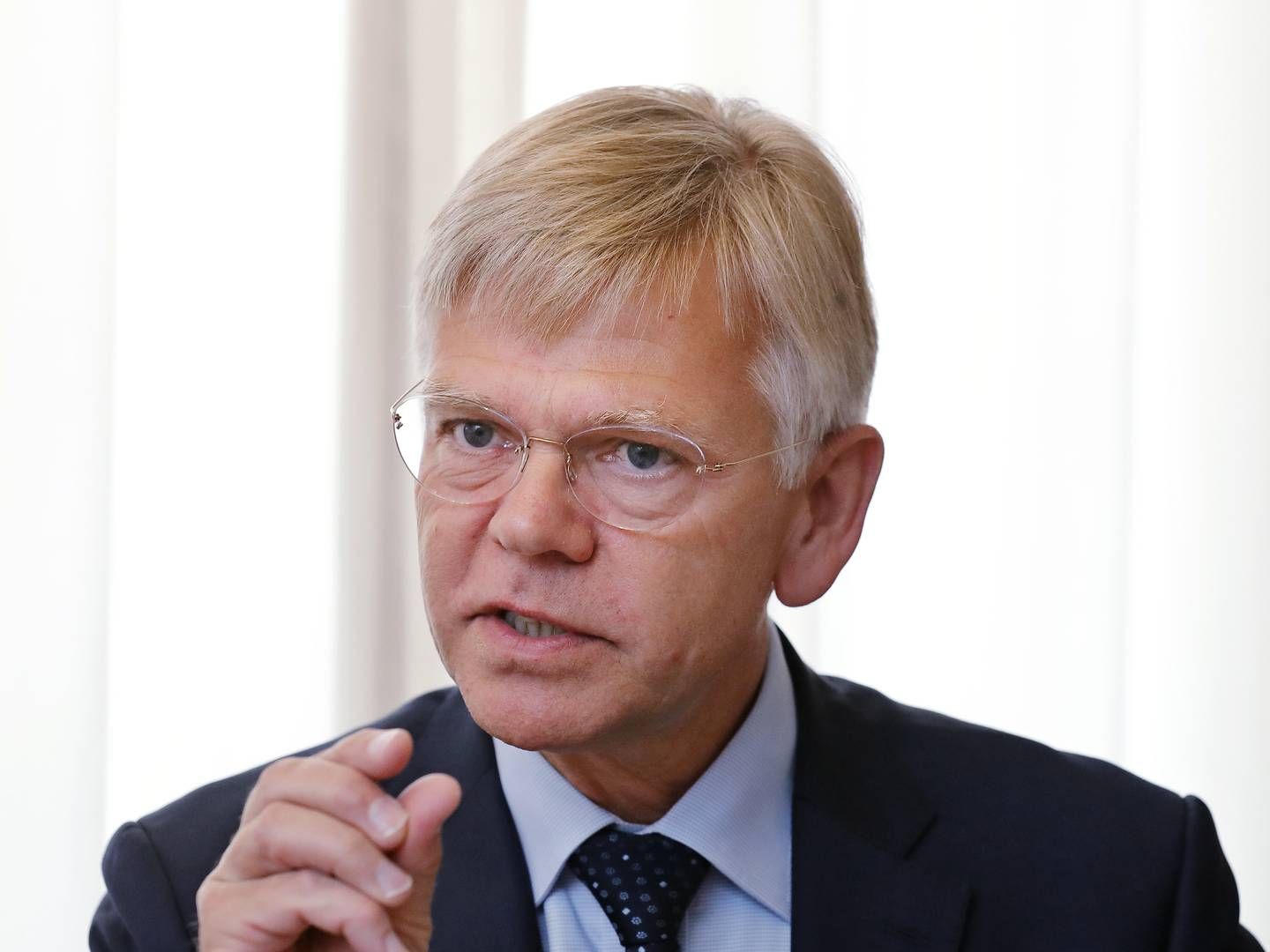 Karsten Dybvad giver sit sidste interview til FinansWatch som formand Danske Bank. | Foto: Jens Dresling