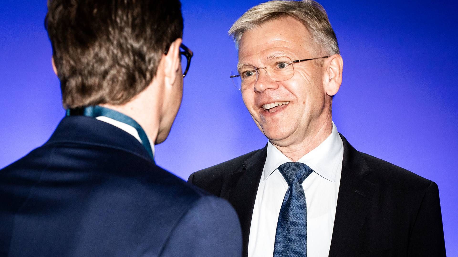 Karsten Dybvad måtte svare på mange kritikpunkter på især klimaområdet, da han torsdag stod i spidsen for sin fjerde - og sidste - generalforsamling som formand for Danske Bank. | Foto: PR