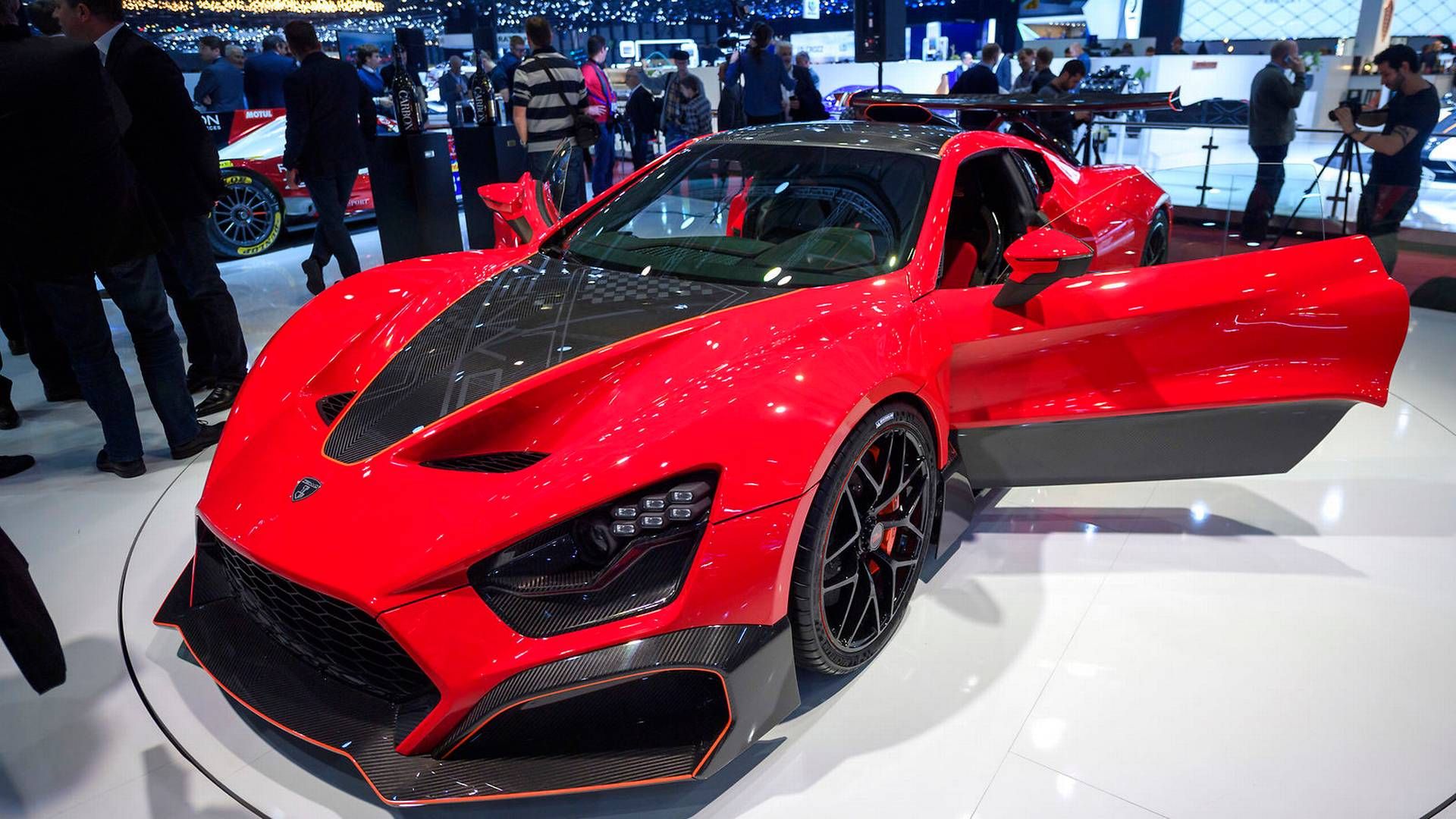 En Zenva TSR-S bliver her præsenteret på Geneva International Motor Show i 2018. | Foto: Martial Trezzini/AP/Ritzau Scanpix