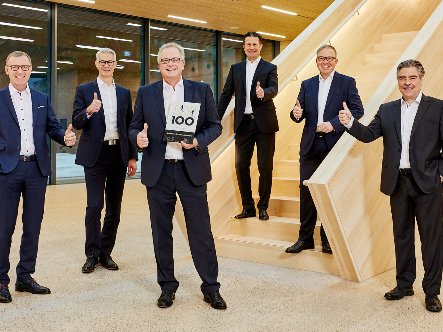 Der Vorstand der Gestalterbank (v.l.): Clemens Fritz, Andreas Herz, Joachim Straub, Daniel Hirt, Markus Dauber und Ralf Schmitt | Foto: Jörg Wilhelm