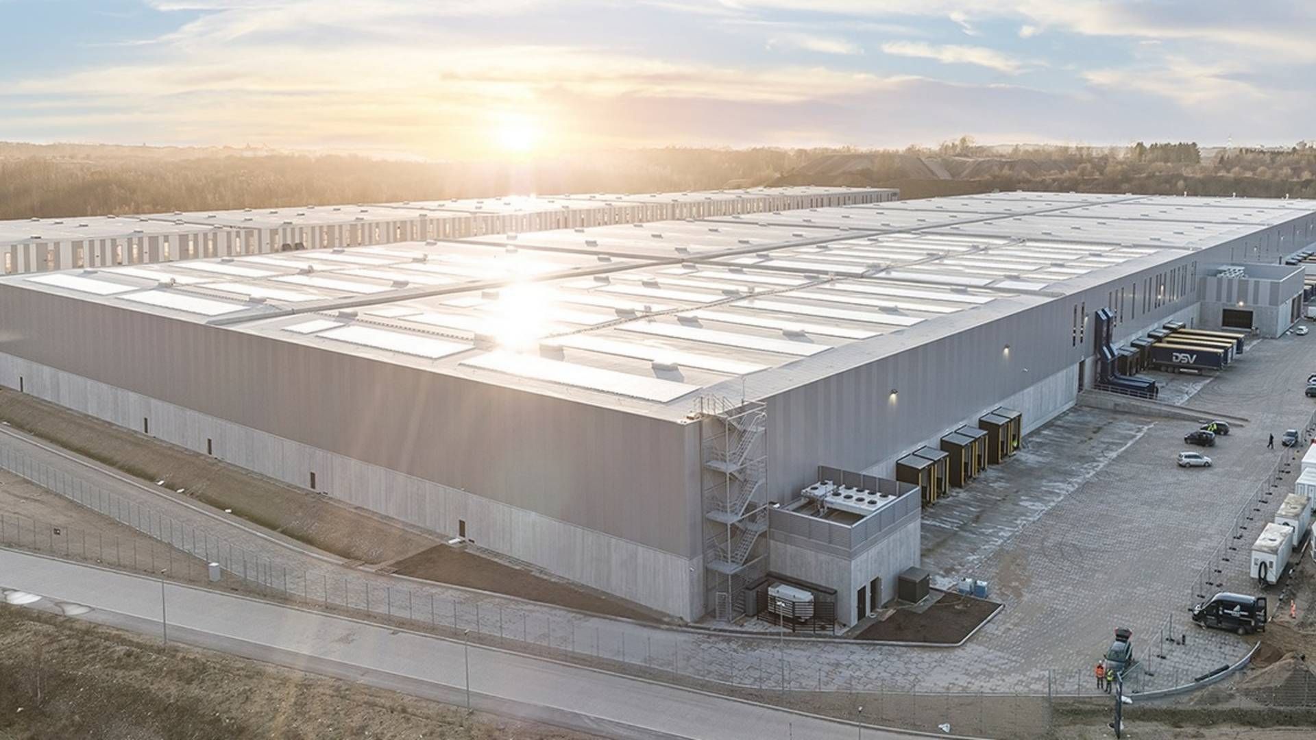 DSV's nye lagerbygning ved Hedehusene bliver selskabets største ved hovedkvarteret. | Foto: PR / DSV
