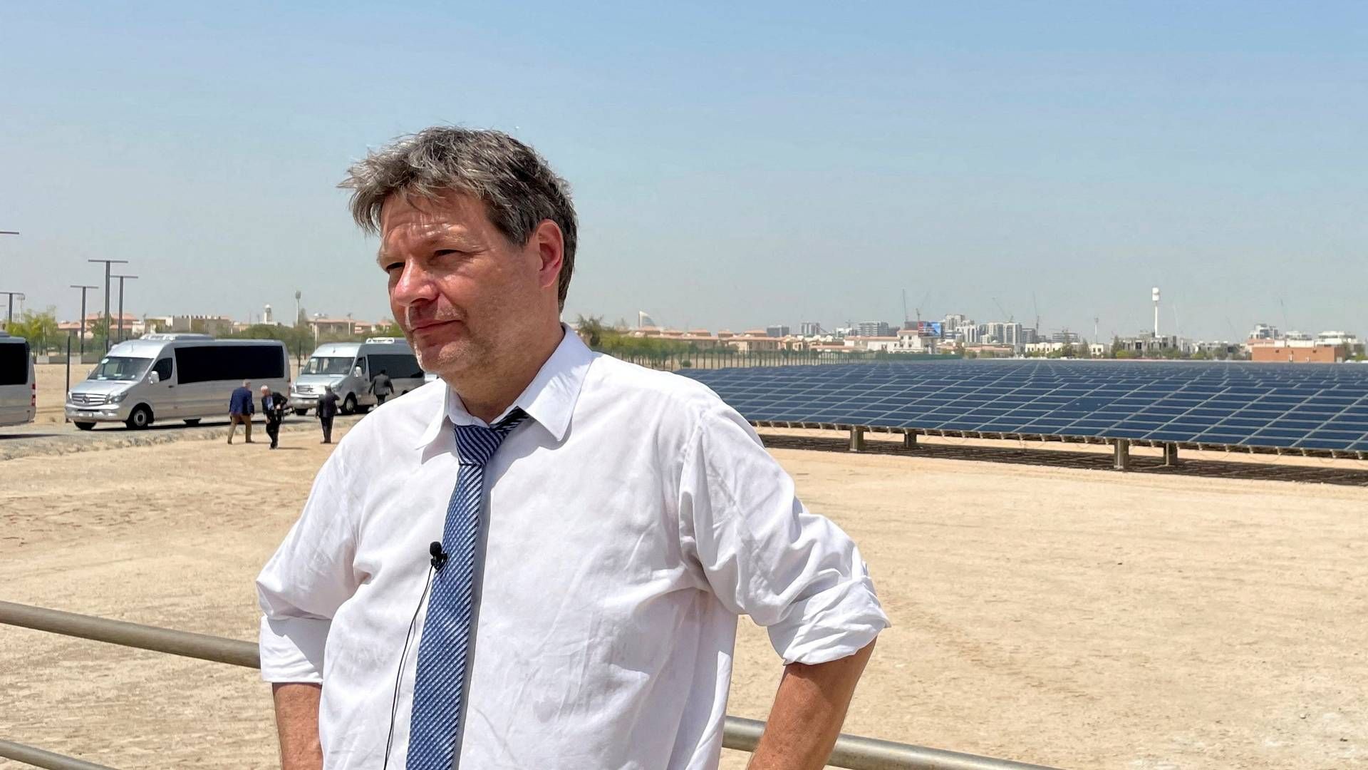 Tysklands vicekansler, Robert Habeck, på besøg i Abu Dhabi. | Photo: STAFF/REUTERS / X01095