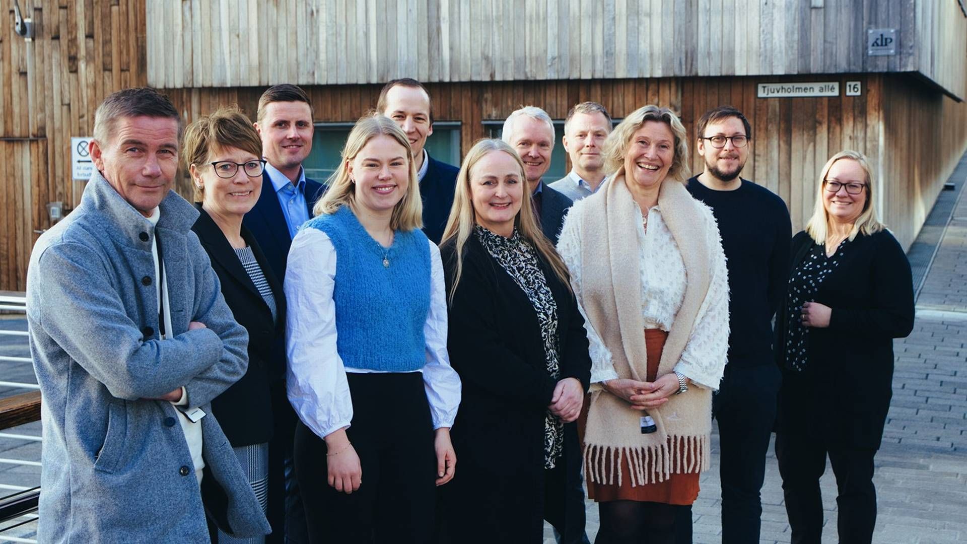 KLIMAKLART BYGG: Representanter fra Klp og Bahr er med på markeringen av BREEAM-sertifiseringen av vakre Tjuvholmen Allé 16. | Foto: Björn Audunn Blöndal