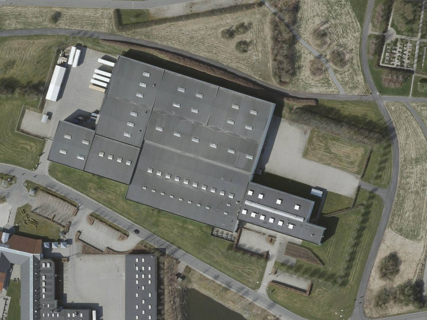 Denne logistikejendom i Holstebro er med i handlen mellem Pristine Properties og hollandskbaseret investor. | Foto: Styrelsen for Dataforsyning og Effektivisering