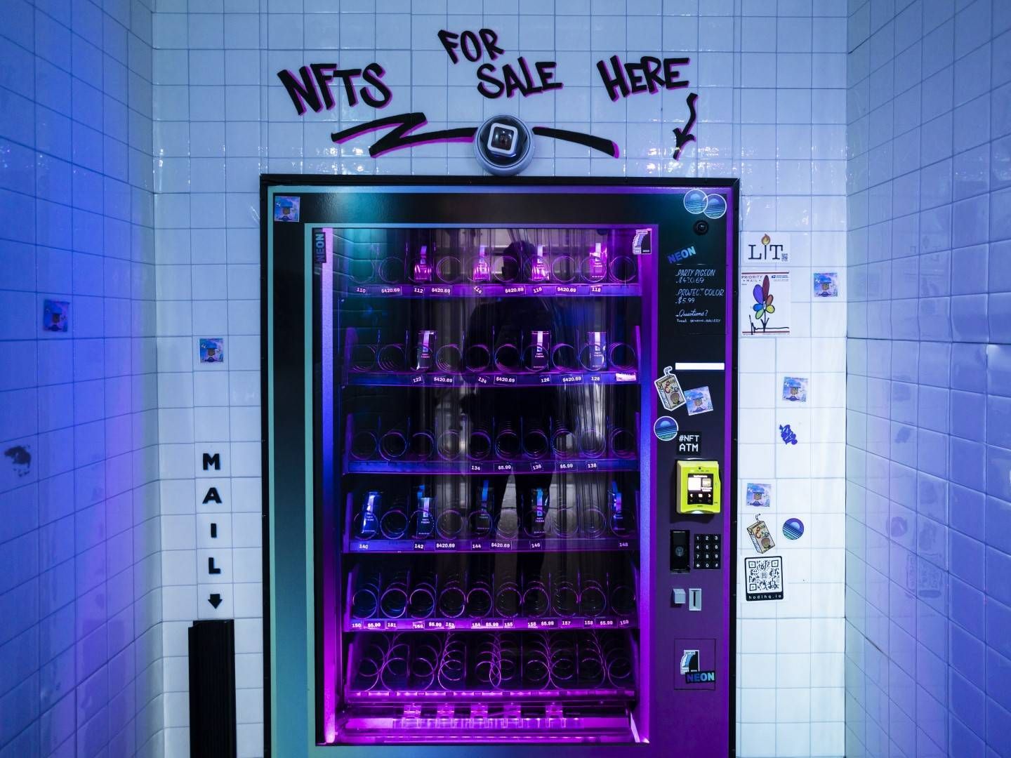NFT-Automat in New York City. | Foto: picture alliance / EPA | JUSTIN LANE