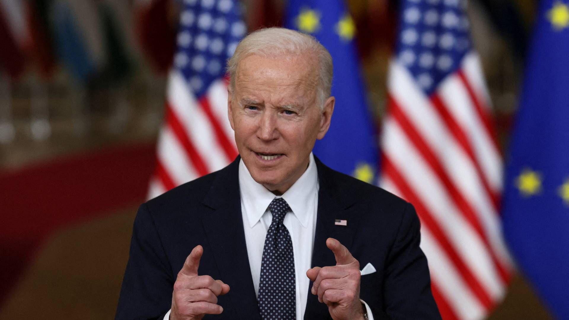 USA's præsident Joe Biden har i de seneste dage været i Bruxelles for at diskutere situationen mellem Rusland og Ukraine med europæiske ledere. | Photo: EVELYN HOCKSTEIN/REUTERS / X07527