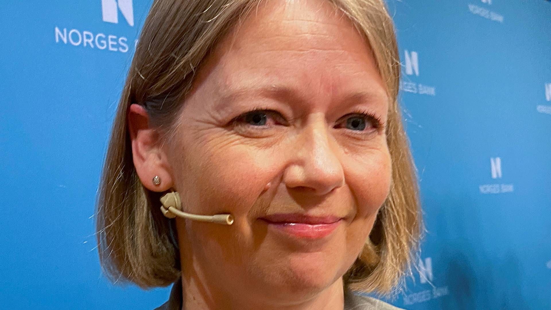 Ida Wolden Bache har været chef for Norges Bank siden 1. marts og fortsætter altså nu på posten i en årrække. | Foto: Staff/Reuters/Ritzau Scanpix