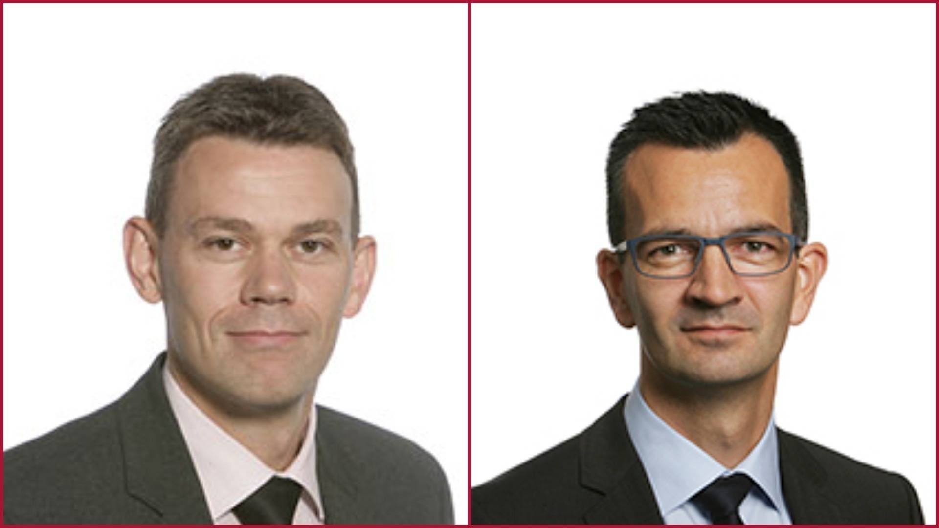 Flemming Larsen, head of clients at Jyske Capital, and Mikkel Røgild, CIO at Jyske Capital. | Photo: PR/Jyske Bank