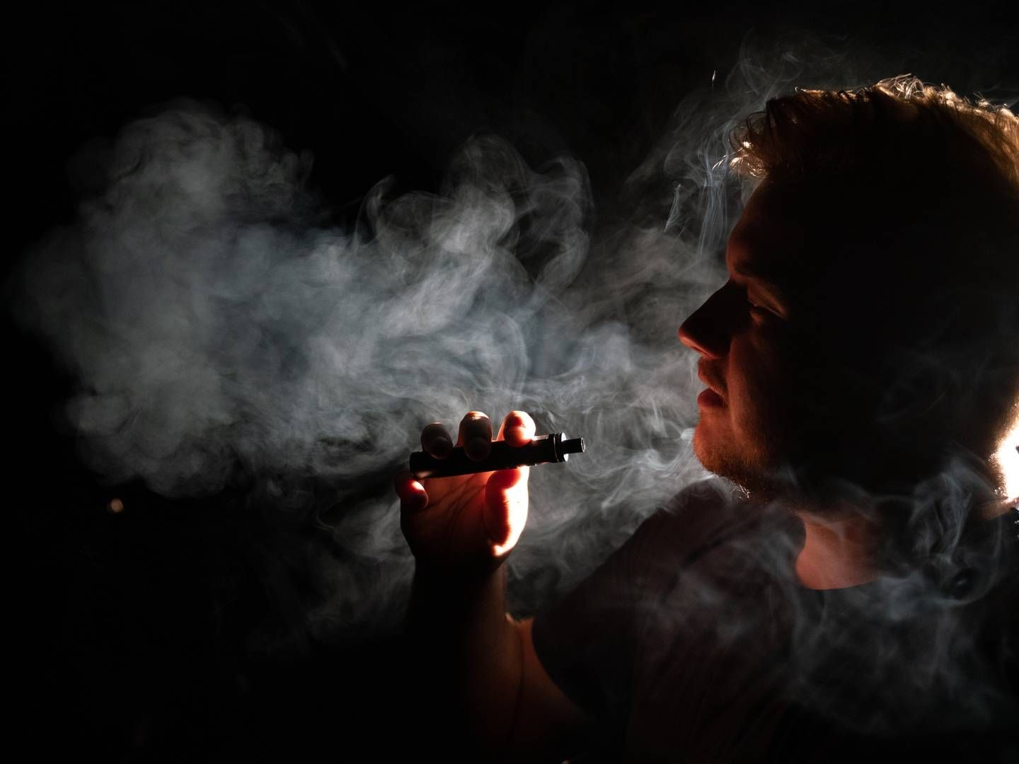 Fra 1. april er det ikke længere lovligt at sælge e-cigaretter med smag. Det betyder et noget mere begrænset sortiment for Gejser. | Foto: Andreas Merrald