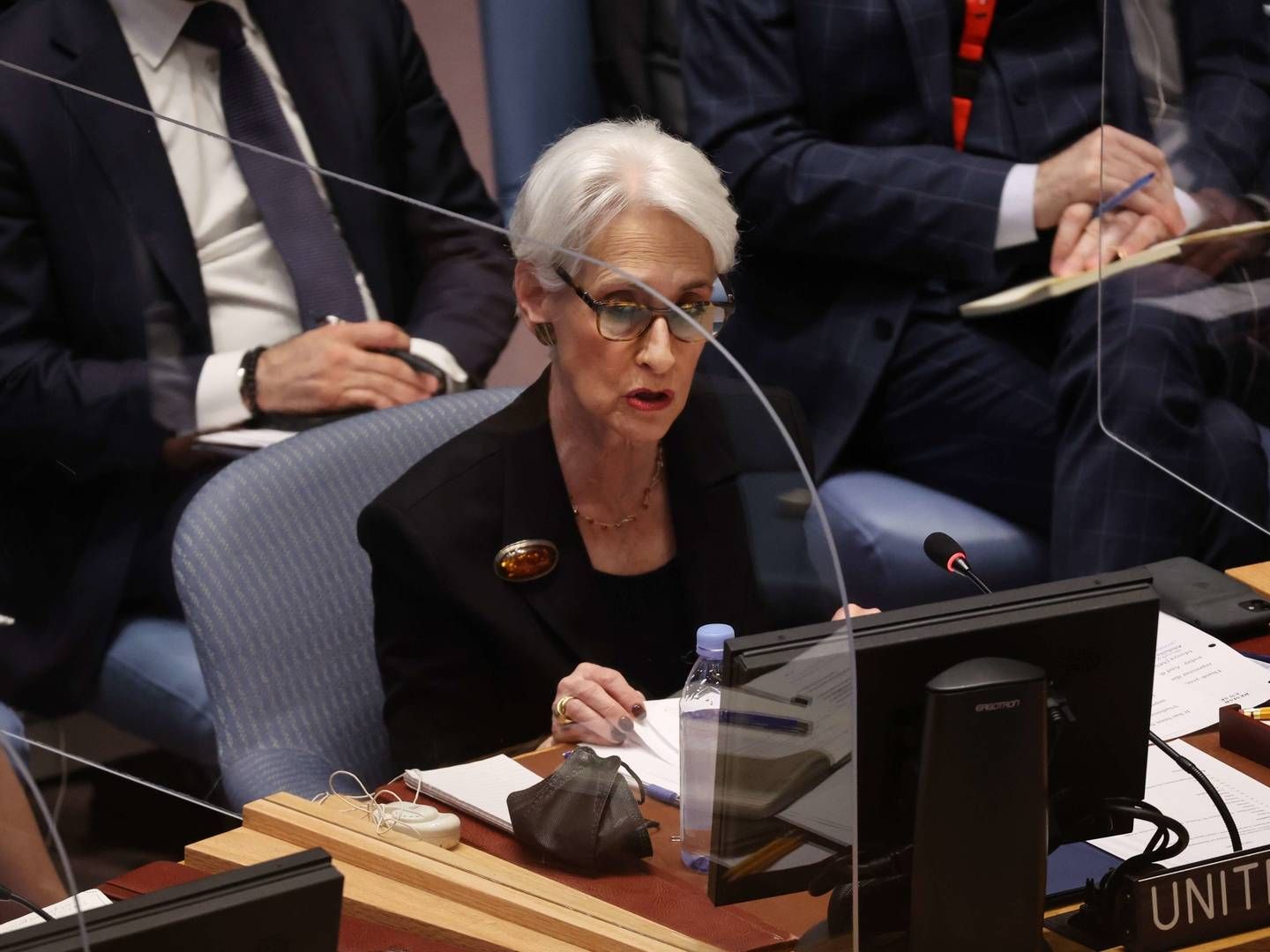 USA’s viceudenrigsminister, Wendy Sherman, placerer fødevareusikkerheden alene hos Putin. | Foto: SPENCER PLATT/AFP / GETTY IMAGES NORTH AMERICA