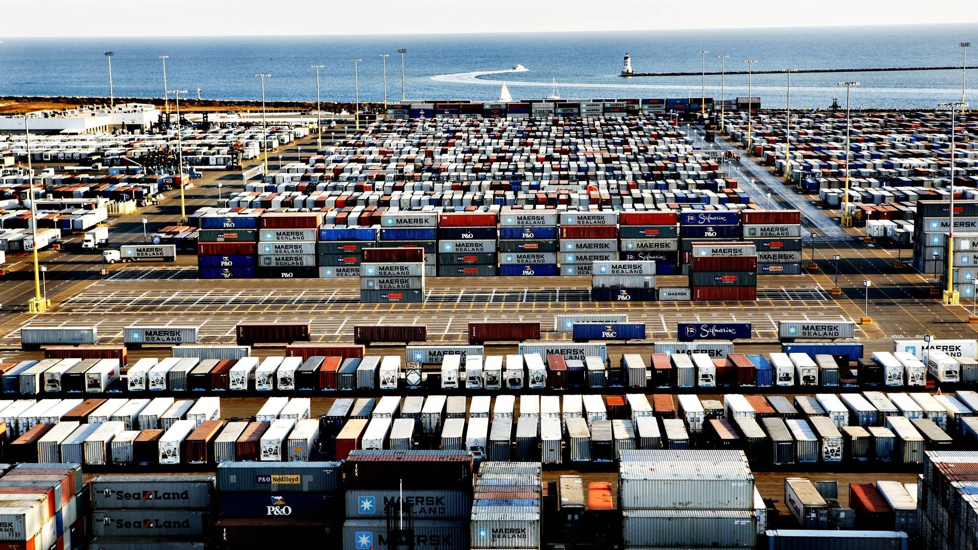 Maersks terminal i Long Beach i Los Angeles, USA. | Foto: Stine Bidstrup/ERH