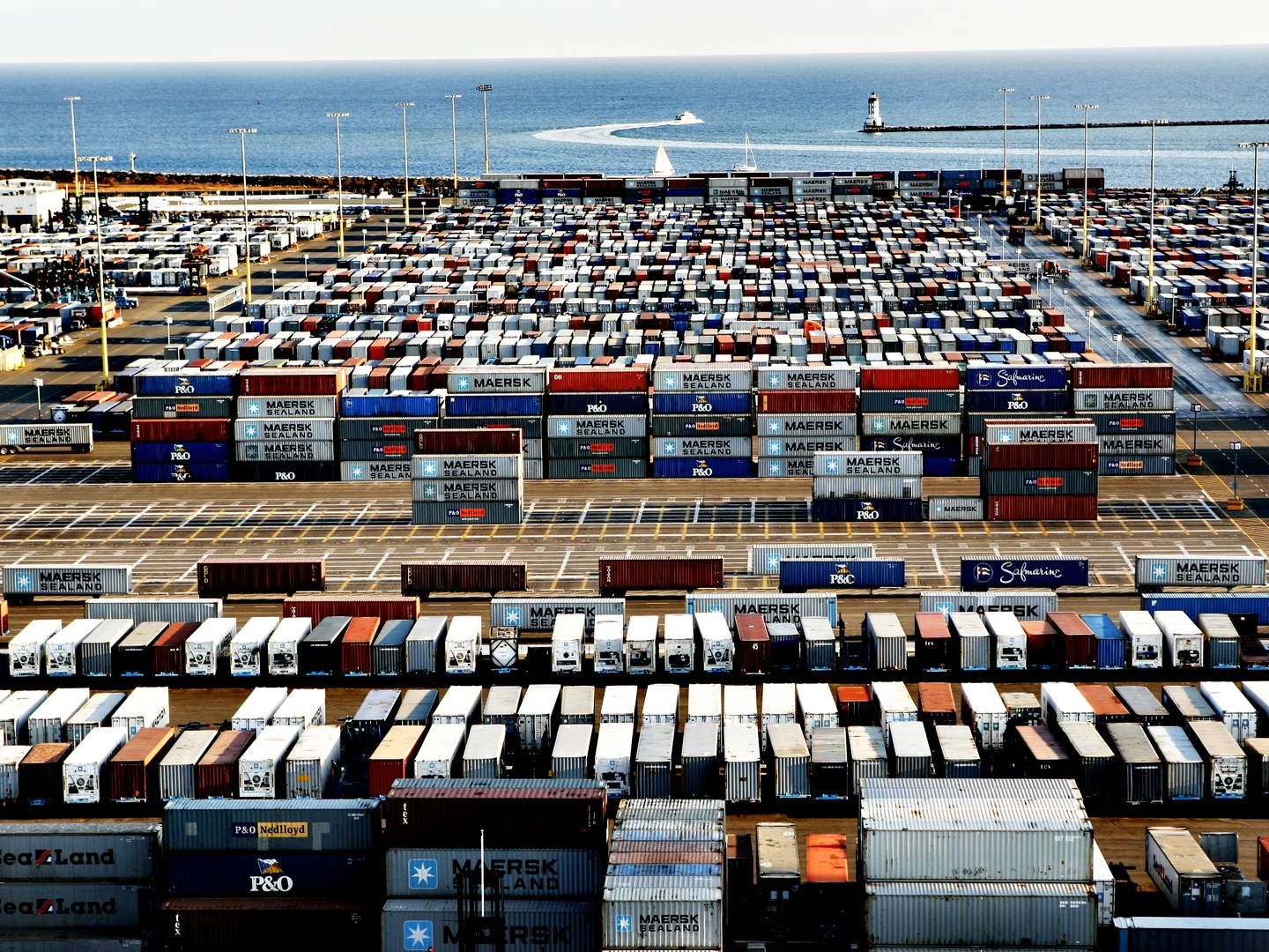 Maersks terminal i Long Beach i Los Angeles, USA. | Foto: Stine Bidstrup/ERH