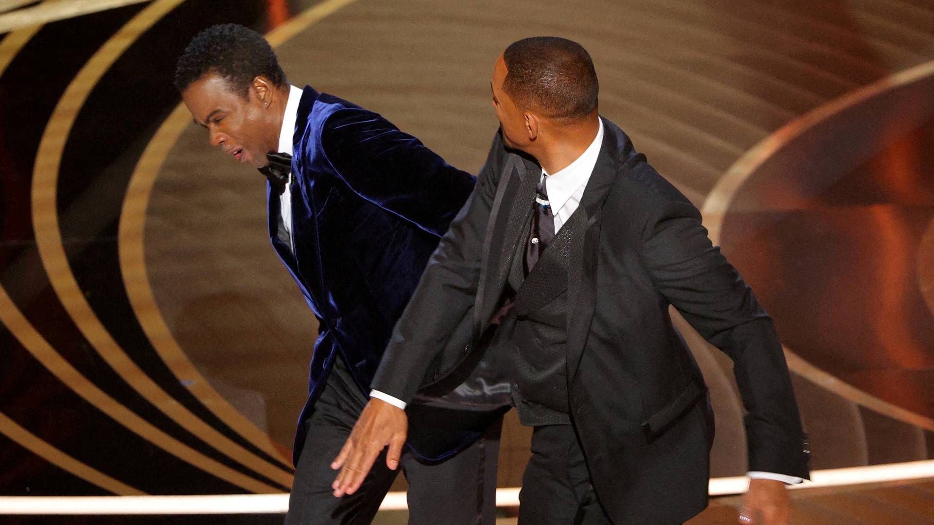 Will Smith gav natten til mandag komikeren Chris Rock en lussing for åben skærm ved Oscar-uddelingen. | Foto: Brian Snyder/Reuters/Ritzau Scanpix