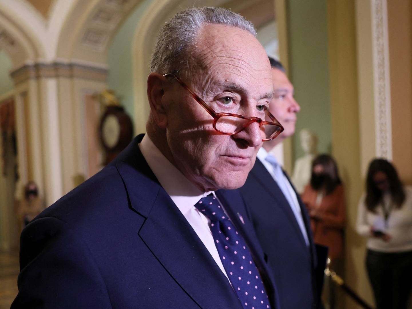 Chuck Schumer, demokratisk senatsformand. | Foto: Evelyn Hockstein/Reuters/Ritzau Scanpix