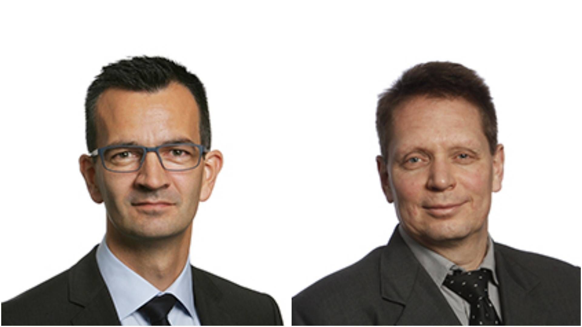 Mikkel Røgild is chief investment officier at Jyske Capital, and Henning Mortense is the head of Jyske Capital. | Photo: PR/Jyske Bank