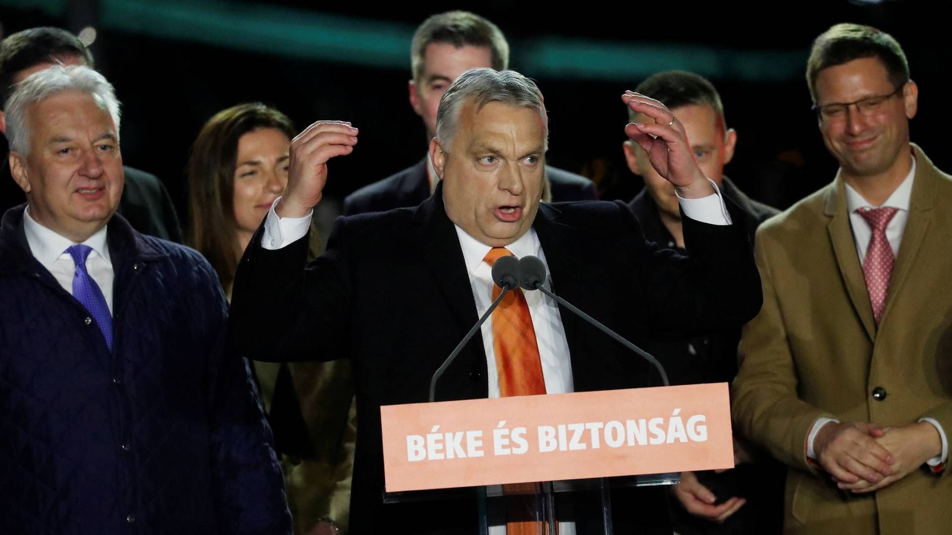 Viktor Orbans overbevisende sejr ved valget i Ungarn kan give problemer med enigheden i EU om yderligere sanktioner mod Rusland. | Foto: BERNADETT SZABO/REUTERS / X02784