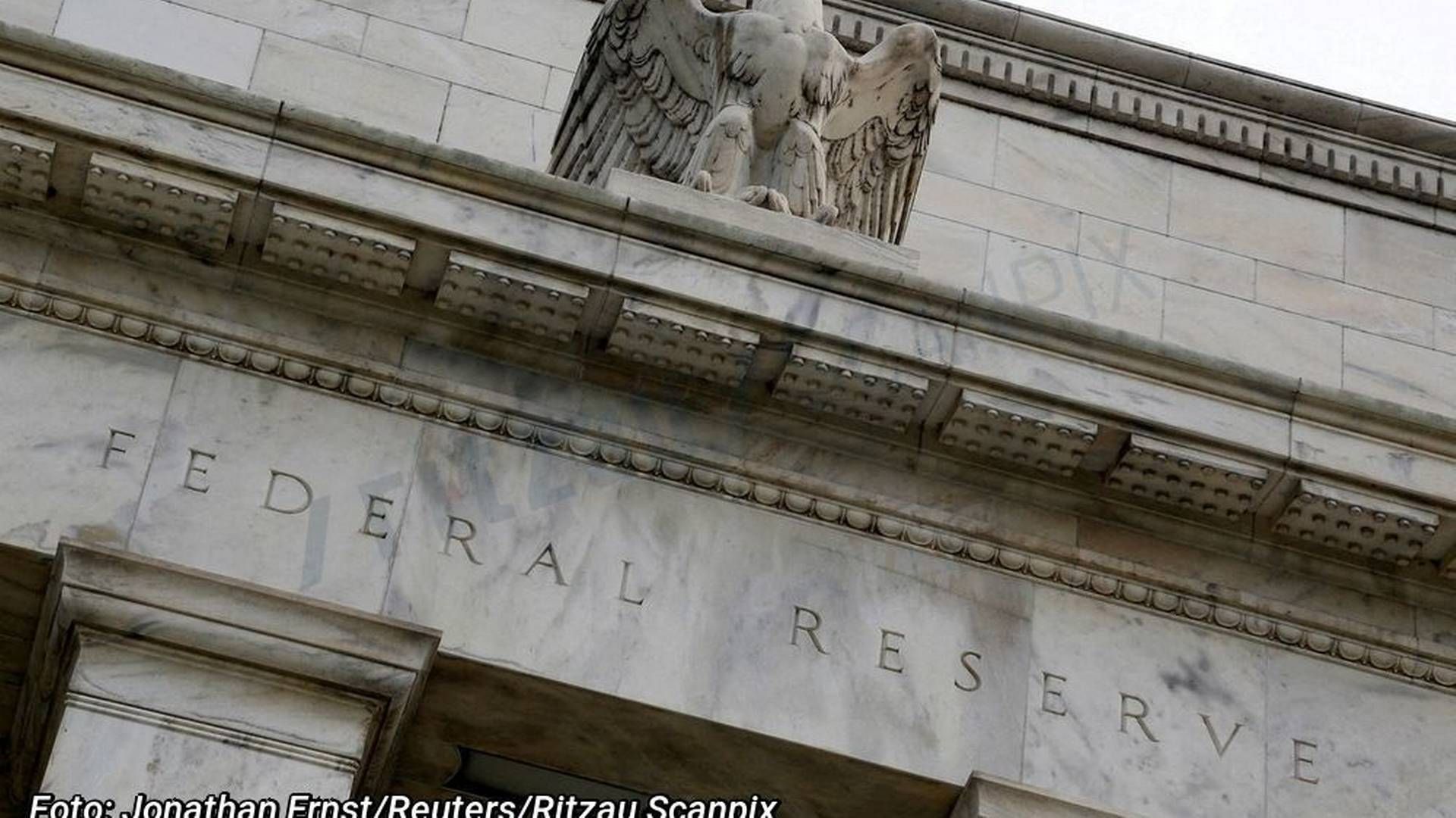 Den amerikanske centralbank, Federal Reserve, er gået i kamp mod høj inflation. Foto: Jonathan Ernst/Reuters/Ritzau Scanpix..